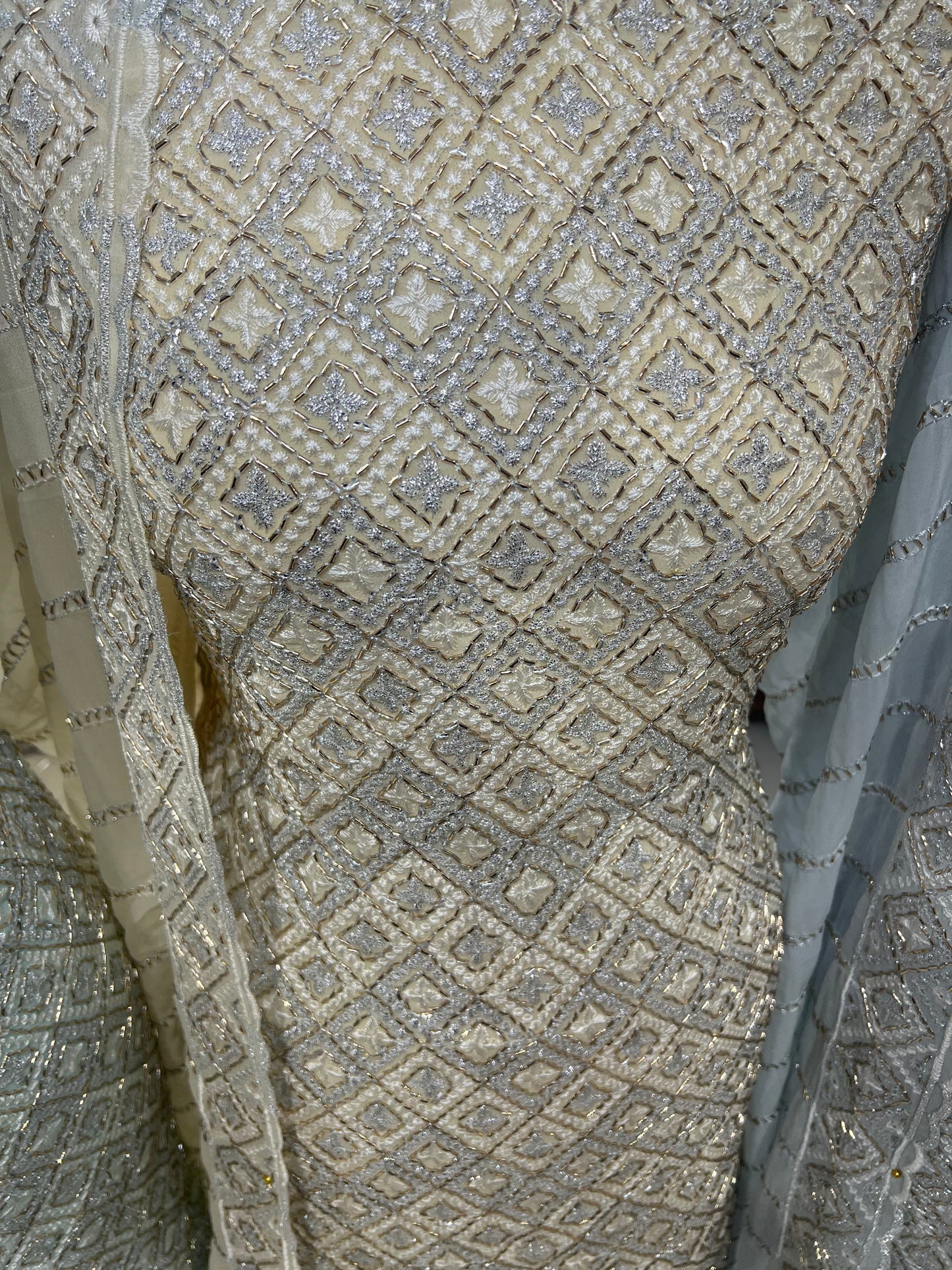 Embroidered Georgette — Thread Embroidery & Embroidered Dupatta