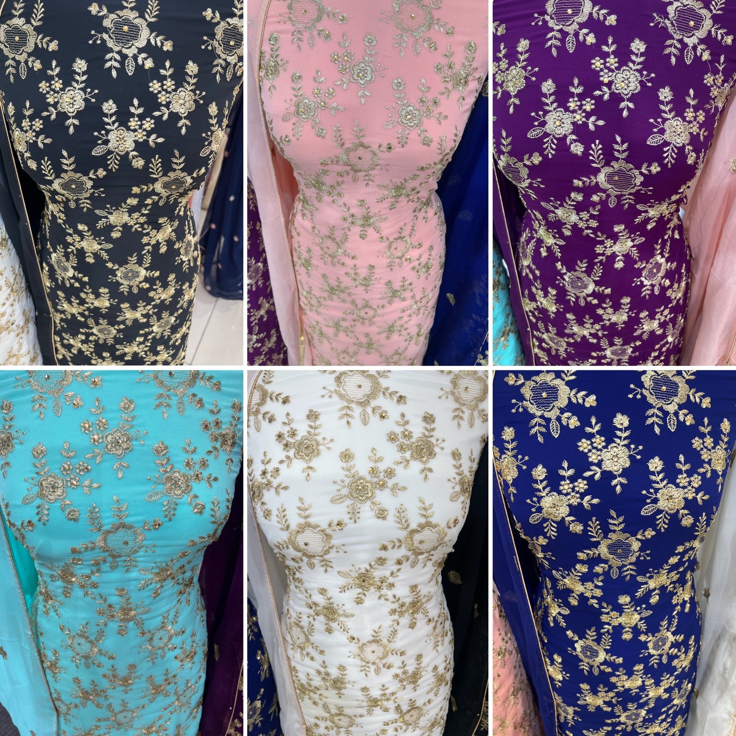 Premium Embroidered Georgette Suits