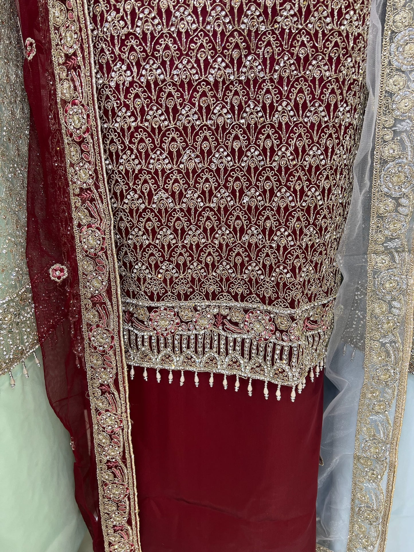 Fancy Net Embroidered & Embellished