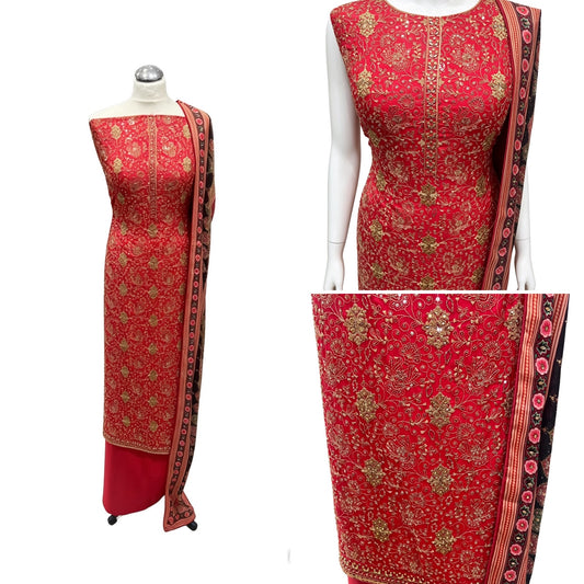 Embellished Dupion Silk