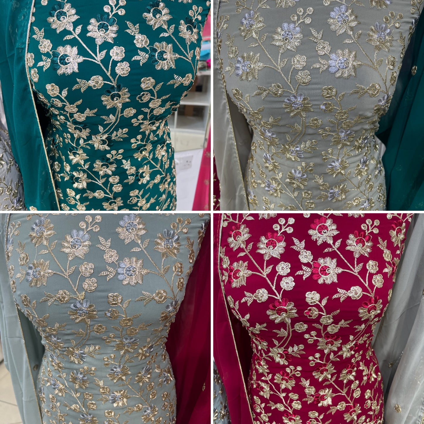 Embroidered Georgette