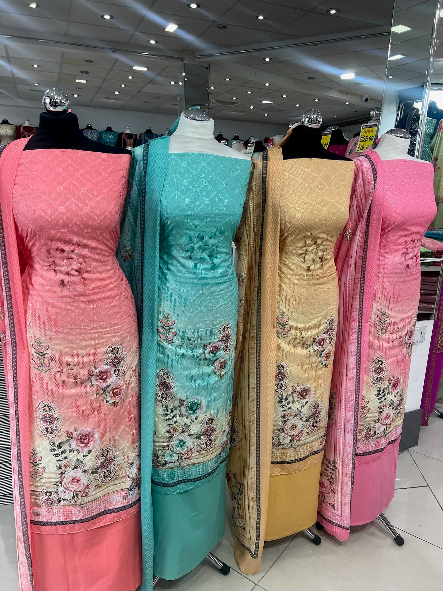 Digital Print Embroidered Cotton