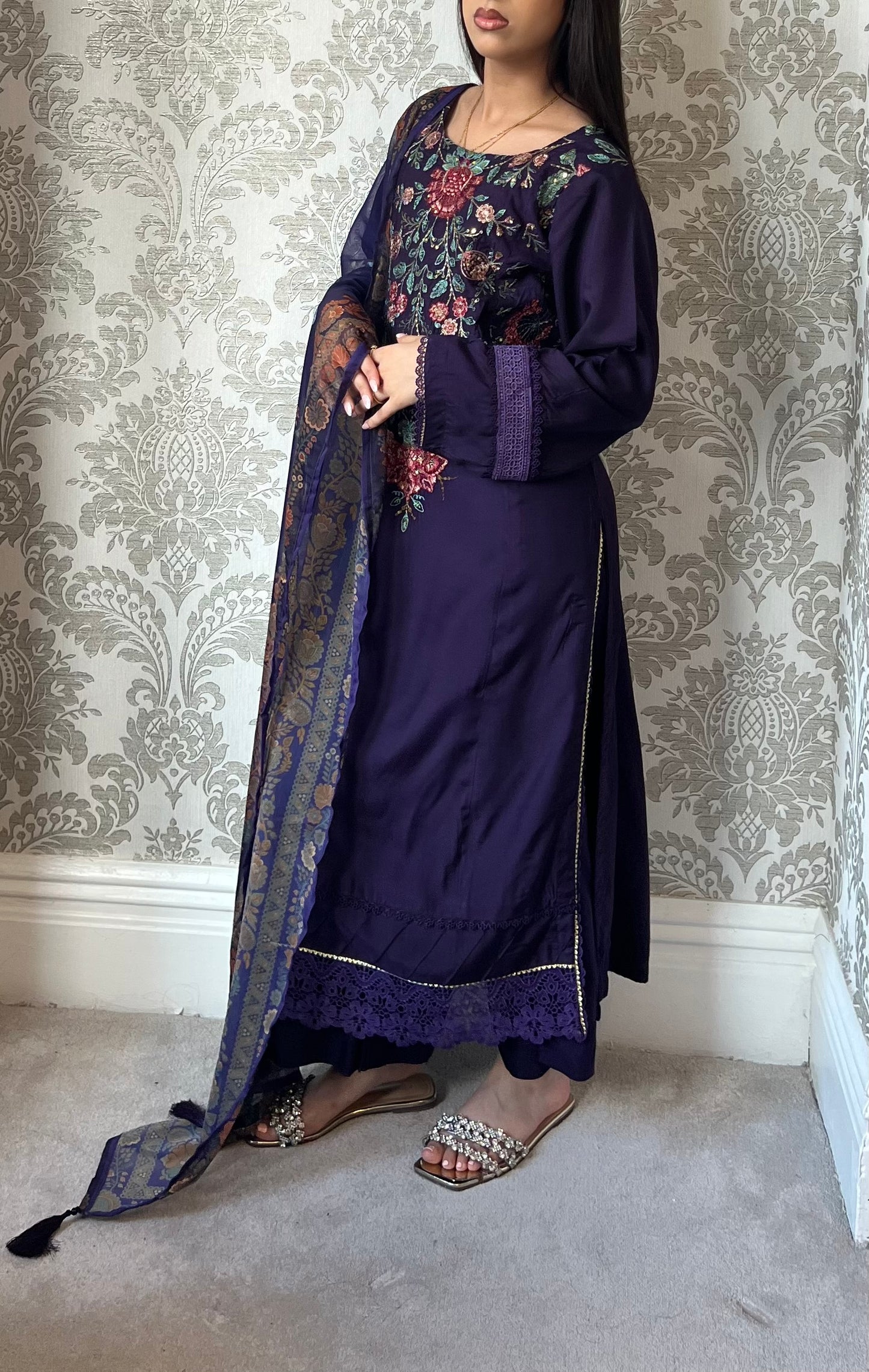 Maria B Inspired Thread Embroidered Luxury Viscose Suit