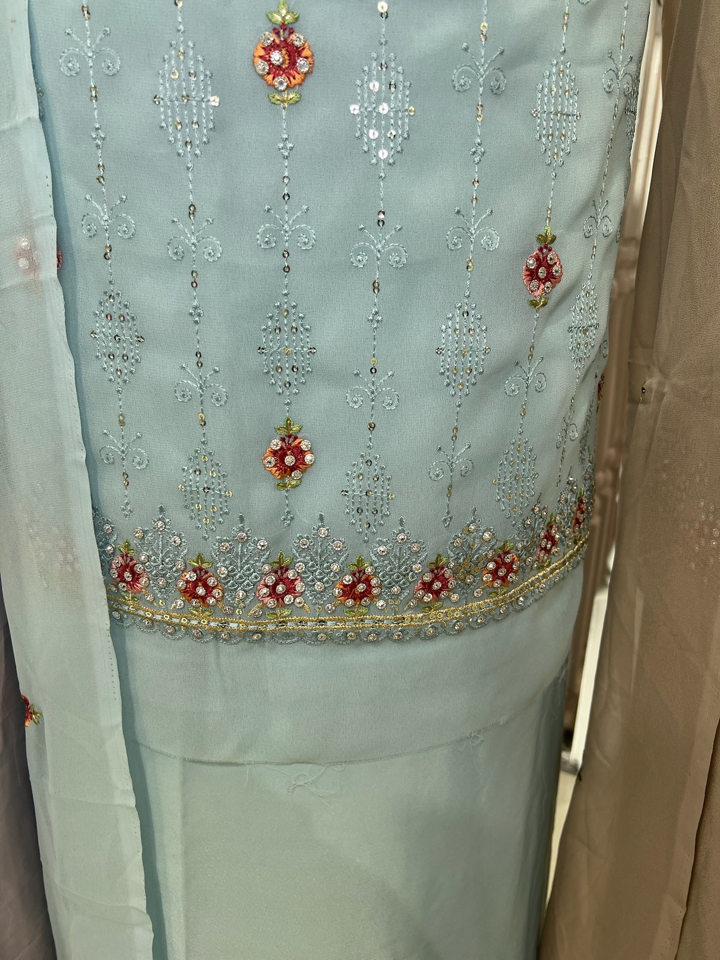 Embroidered Georgette