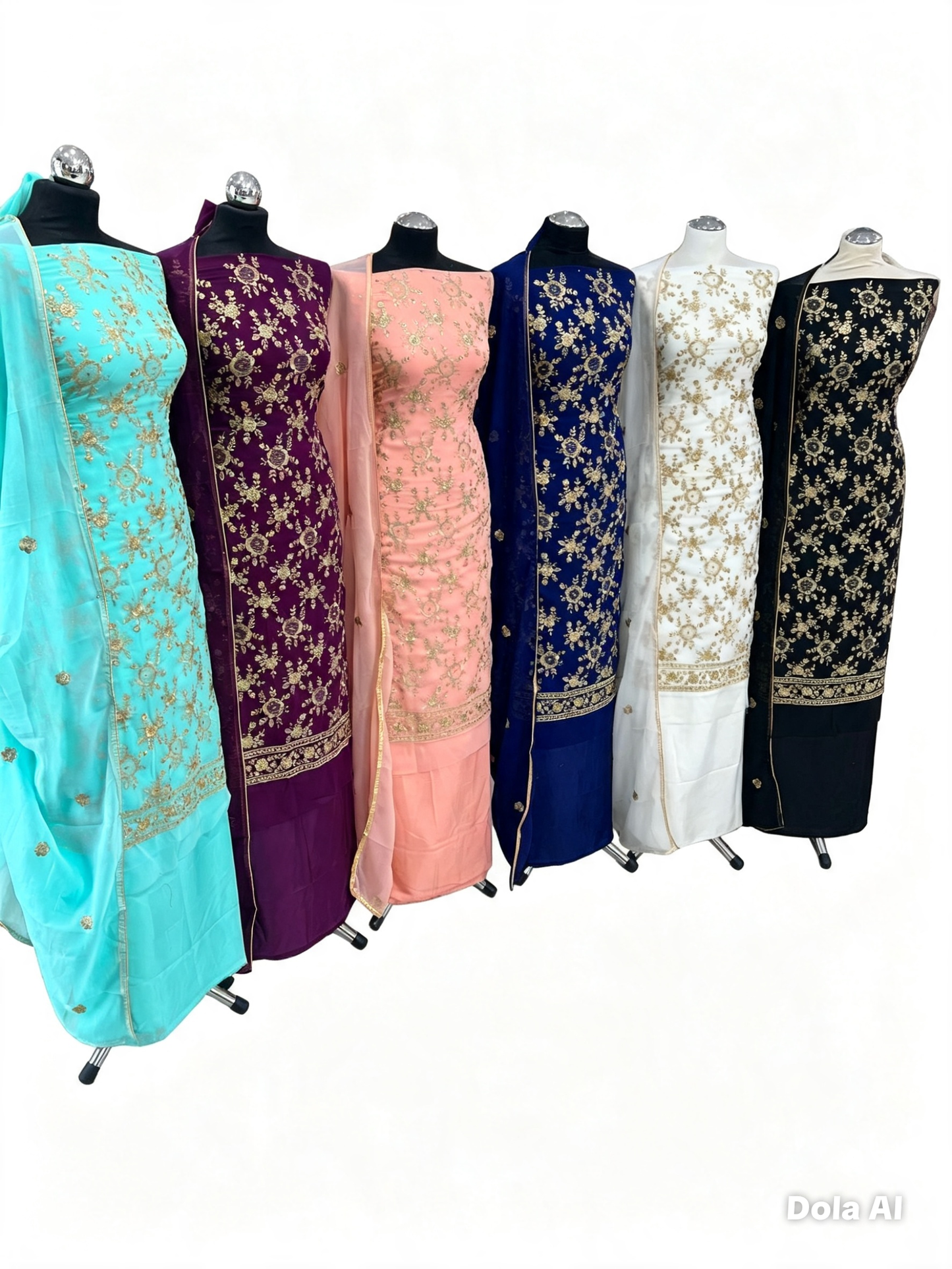 Premium Embroidered Georgette Suits