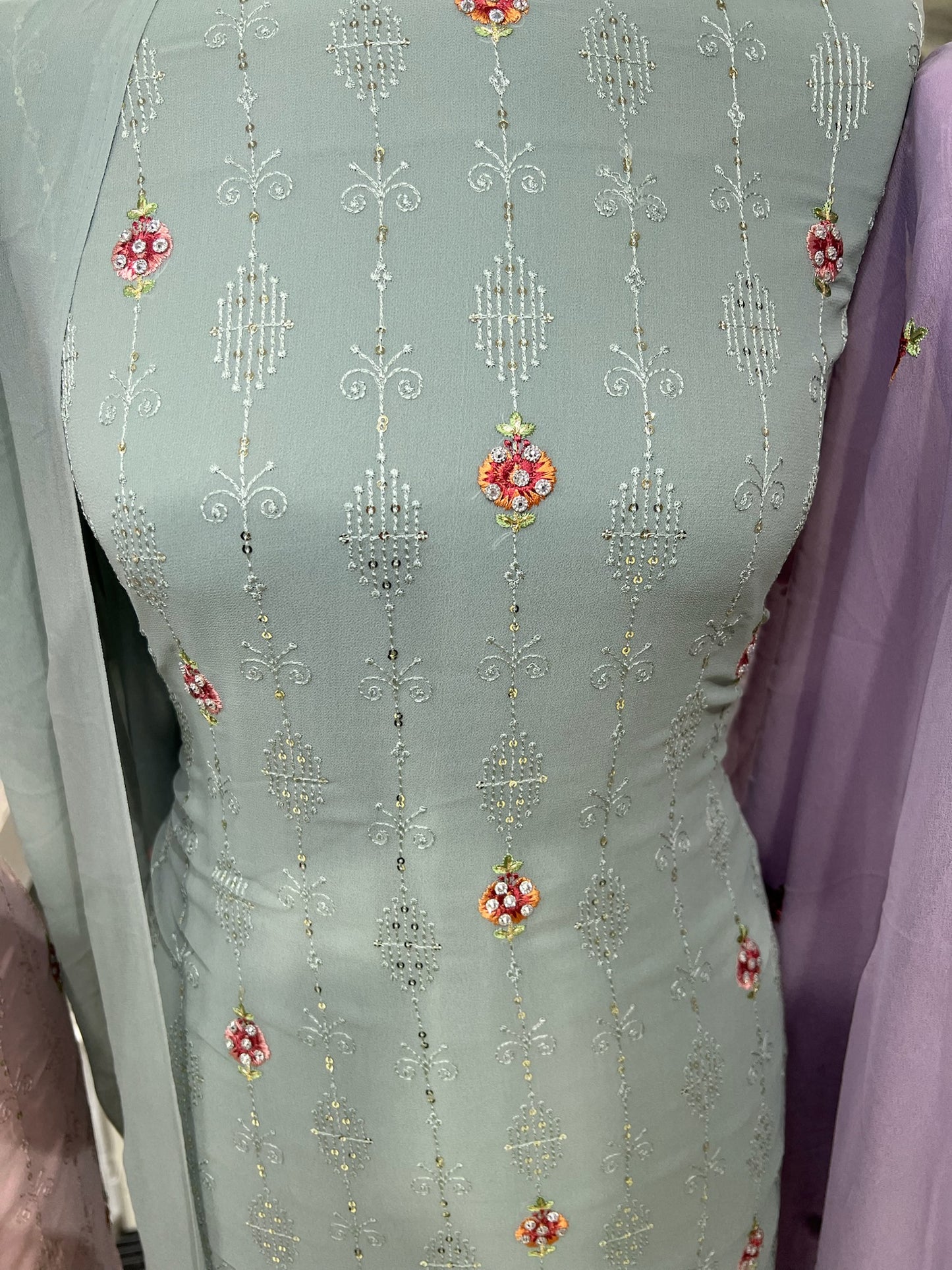 Embroidered Georgette