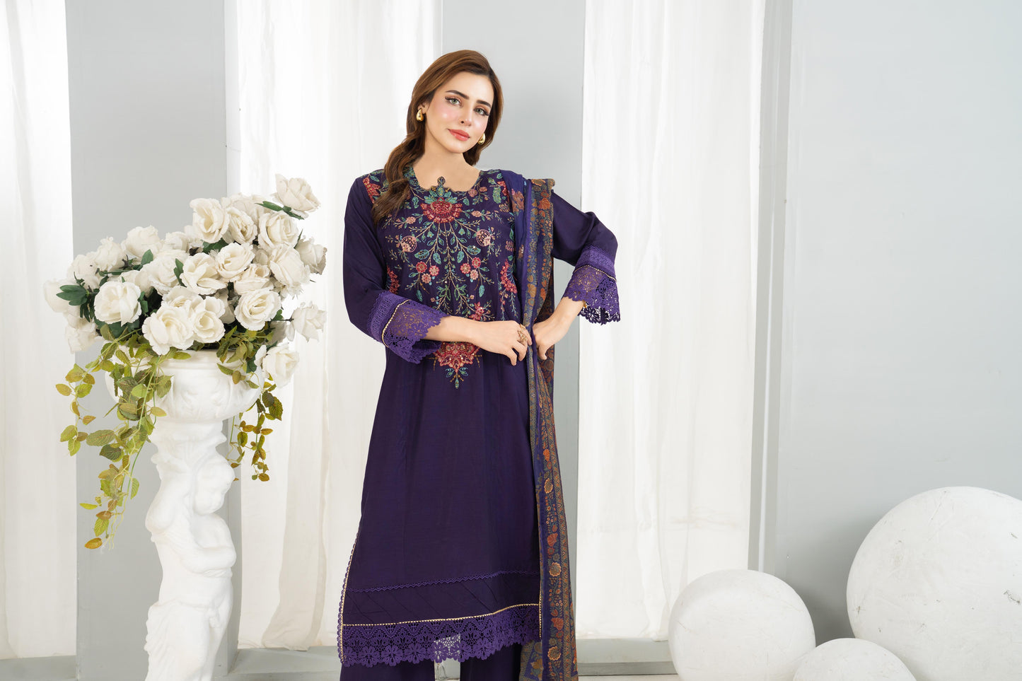 Maria Bi Inspired luxurious viscose Suit