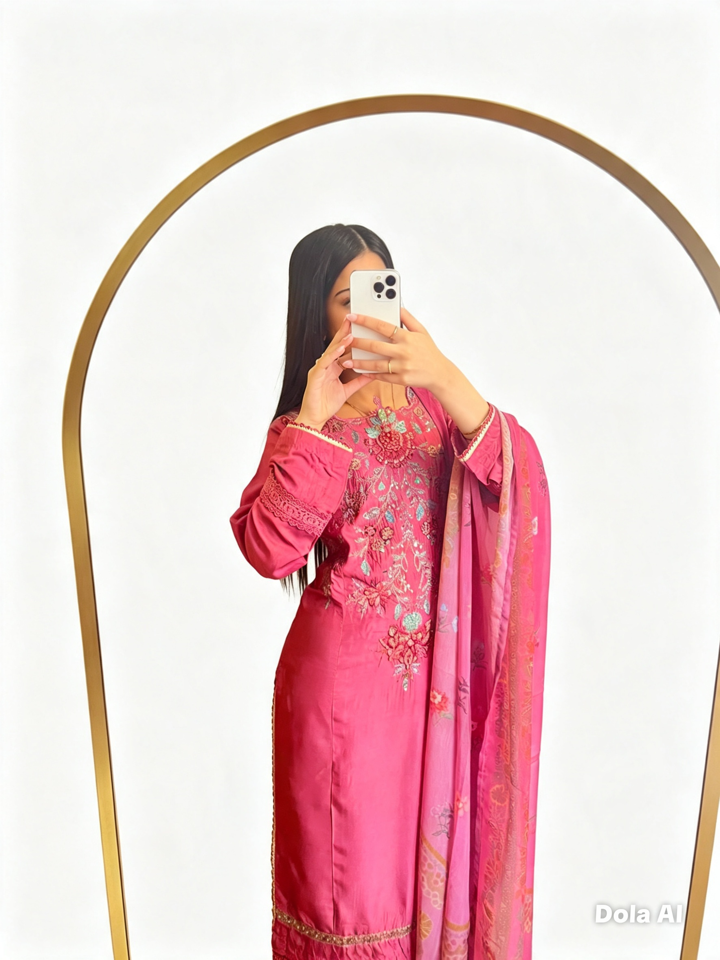 Maria B Inspired Thread‑Embroidered Luxury Viscose Suit