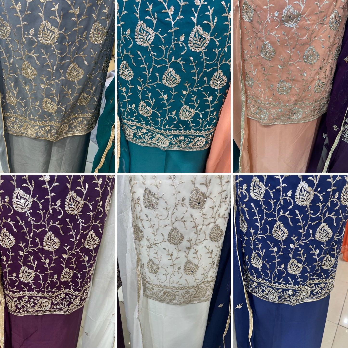 Embroidered Embellished Georgette
