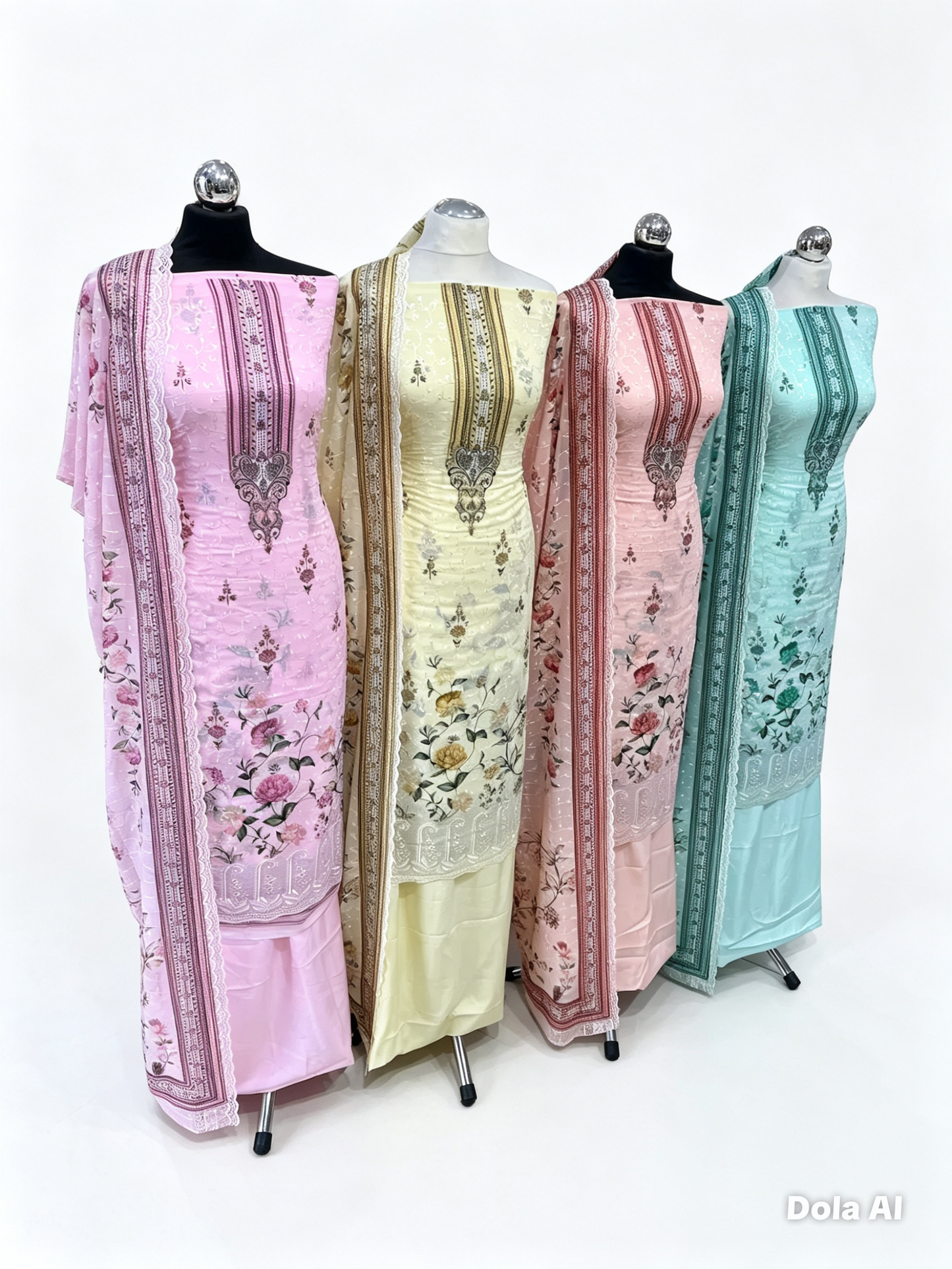 Embroidered Floral Georgette