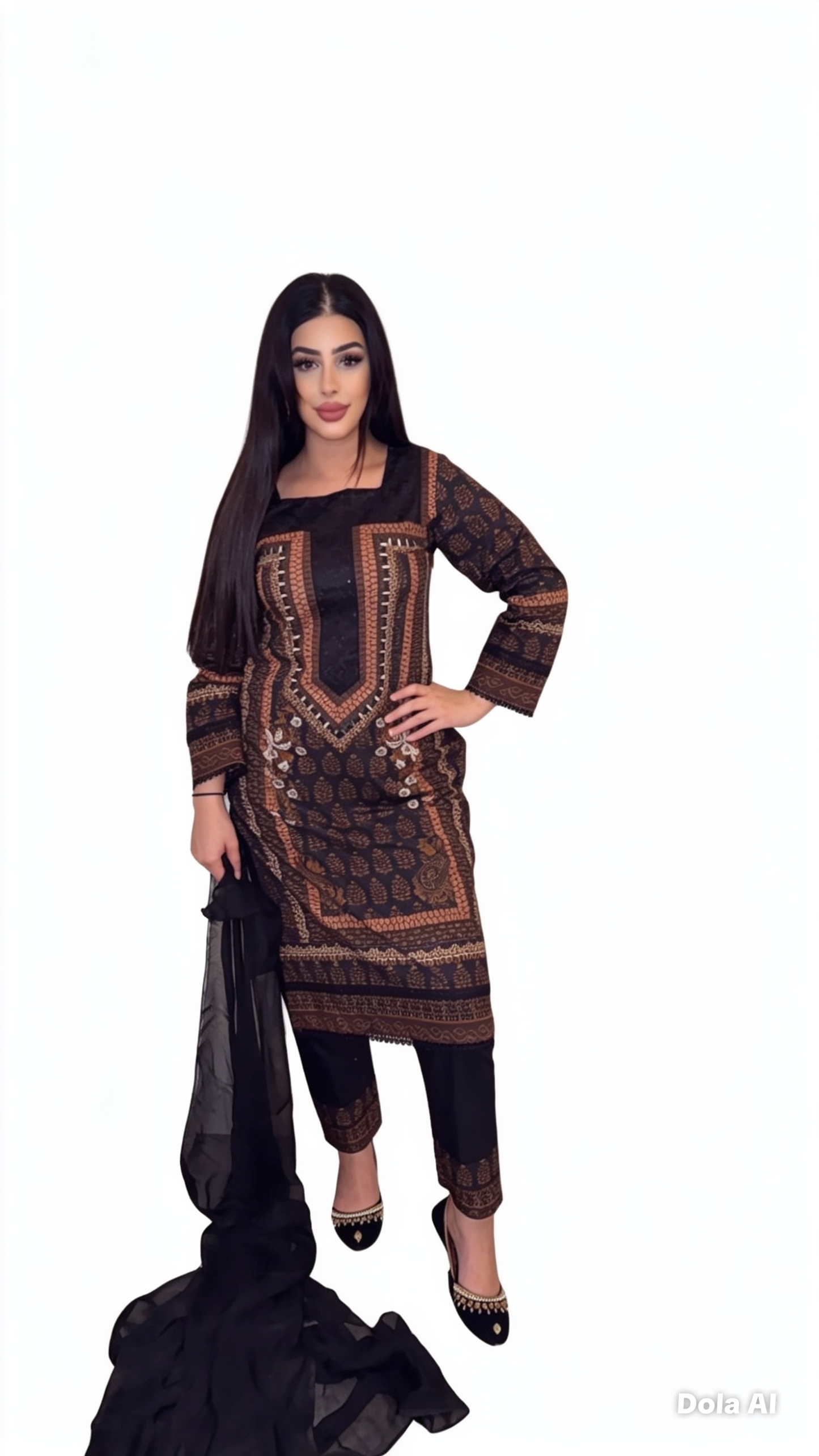 lawn Digital Print Readymade