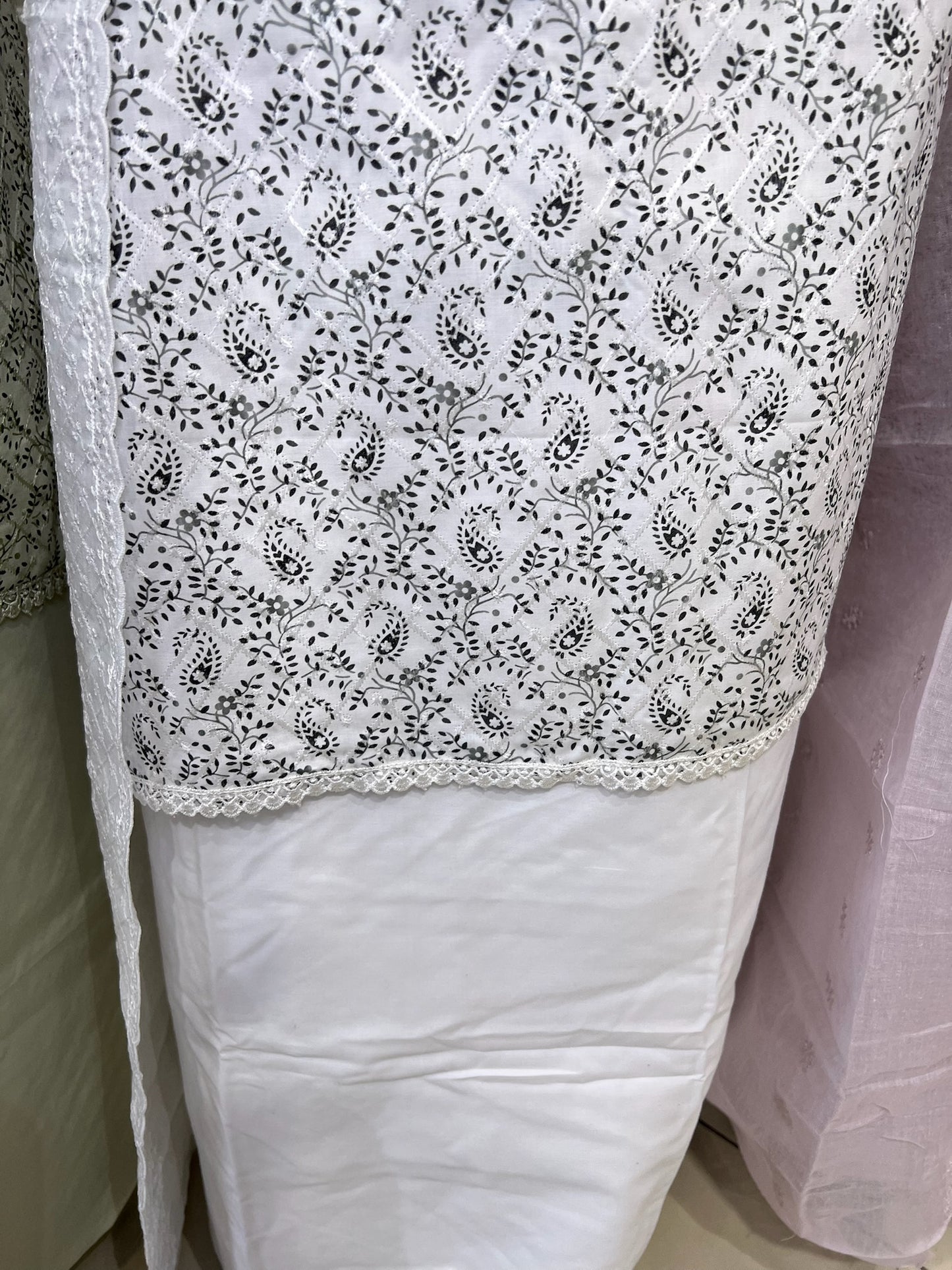 Embroidered Digital Print Cotton