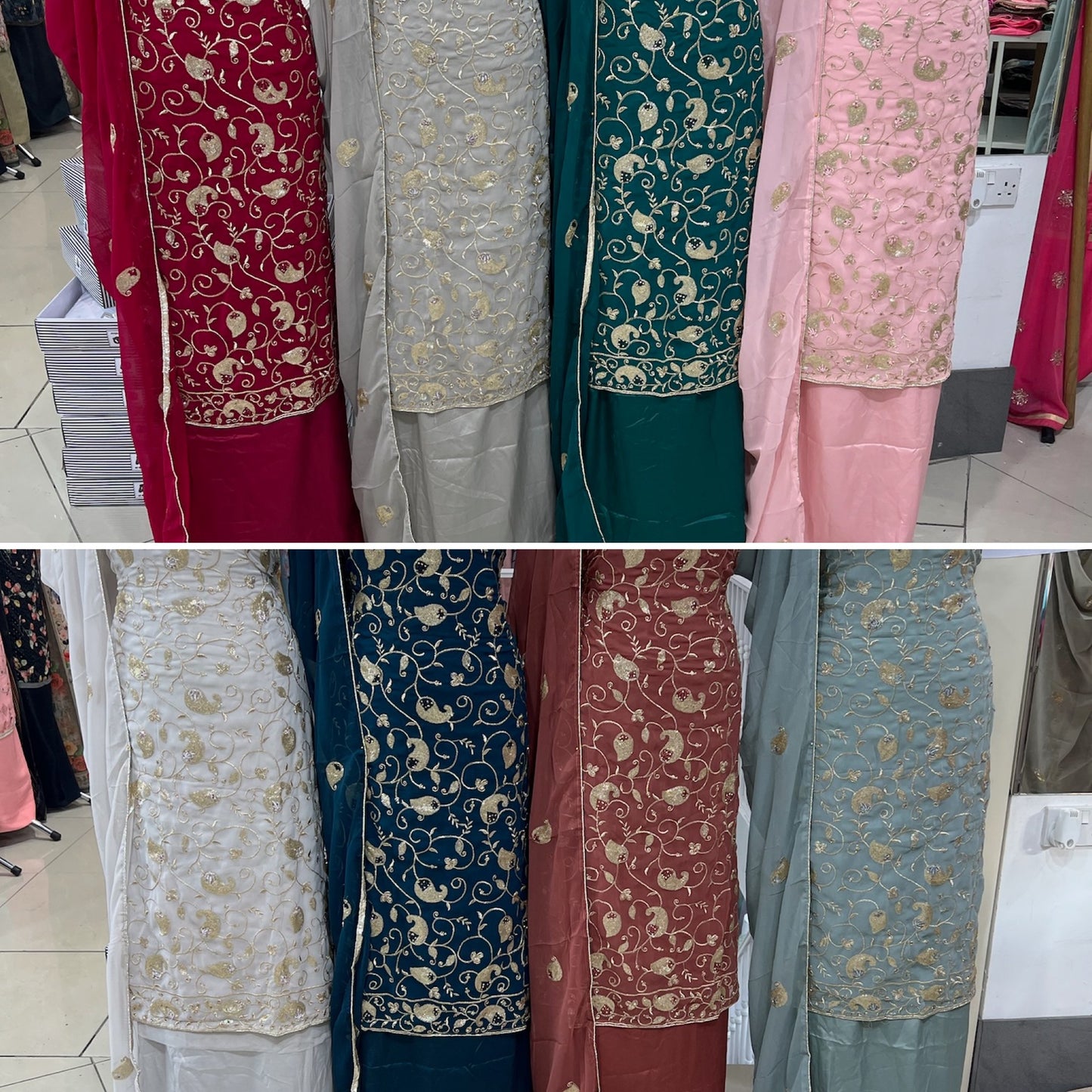 Embroidered Raw Silk