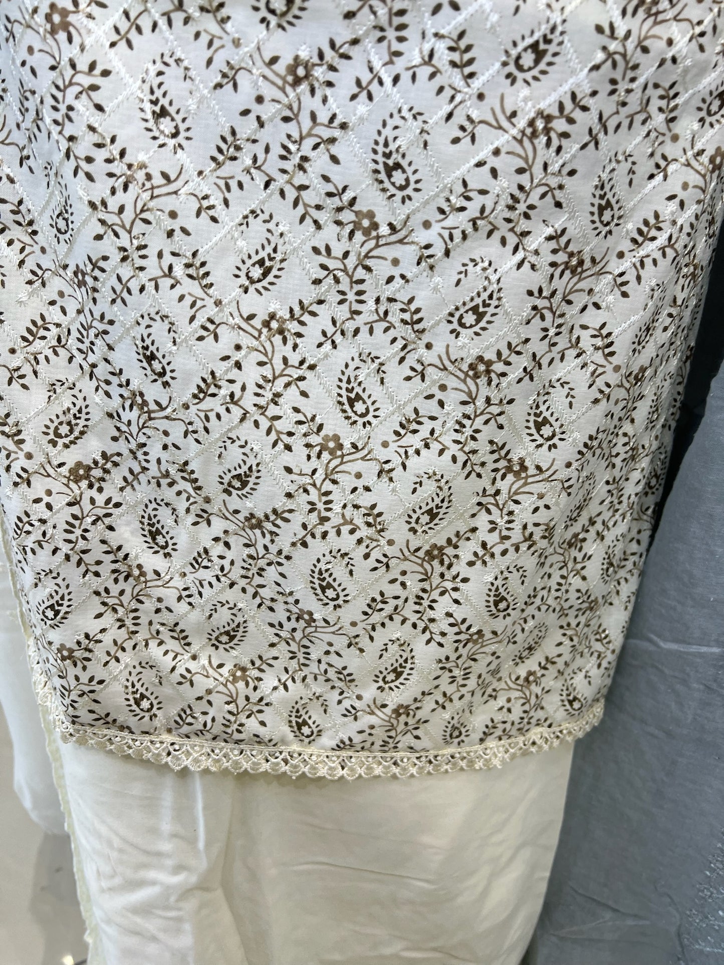 Embroidered Digital Print Cotton