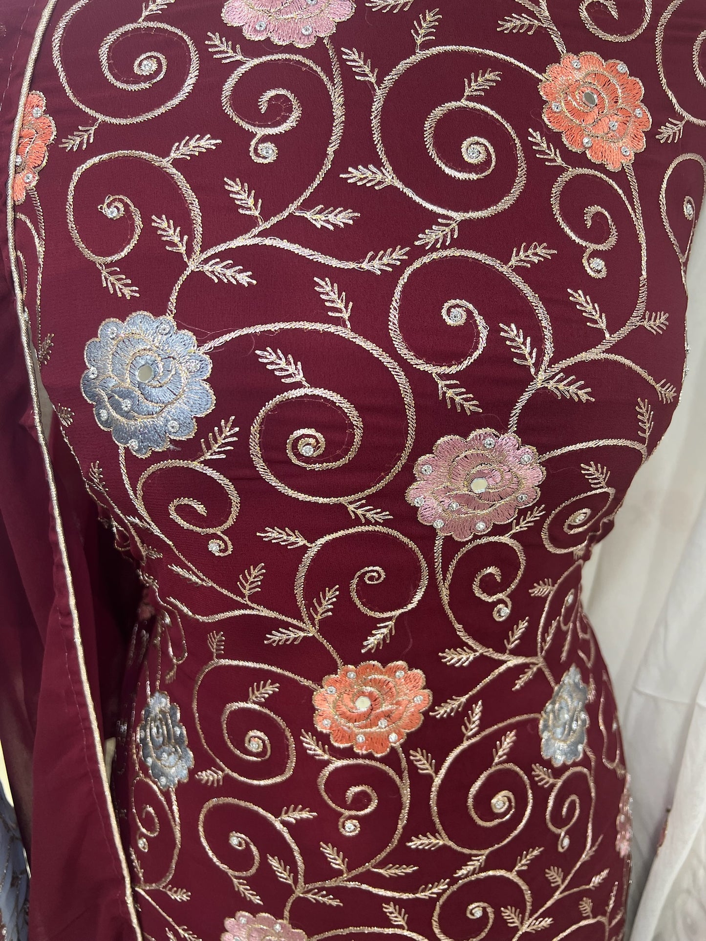 Embroidered Georgette