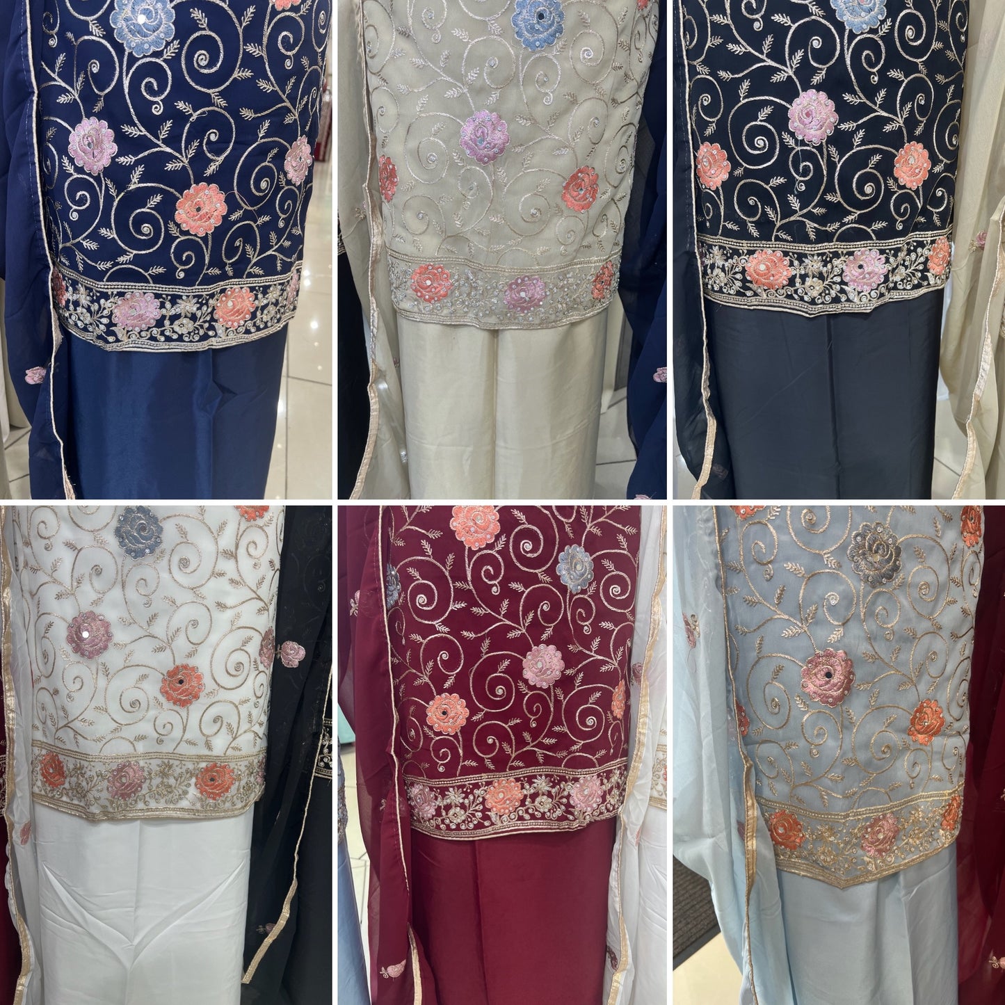 Embroidered Georgette