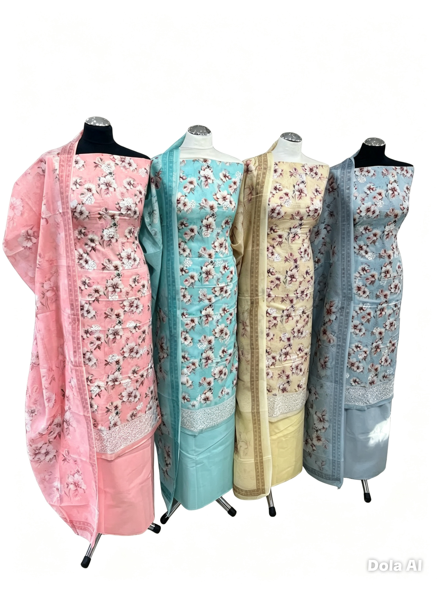 Exquisite Lawn Cotton Embroidered Floral Print
