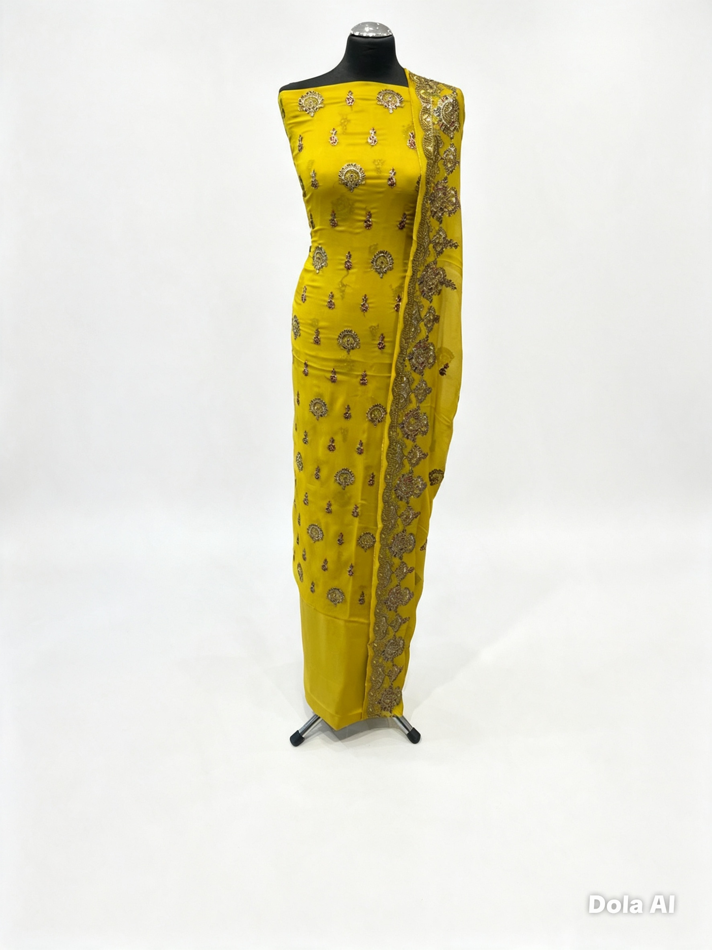 Premium Embroidered Chiffon Suit