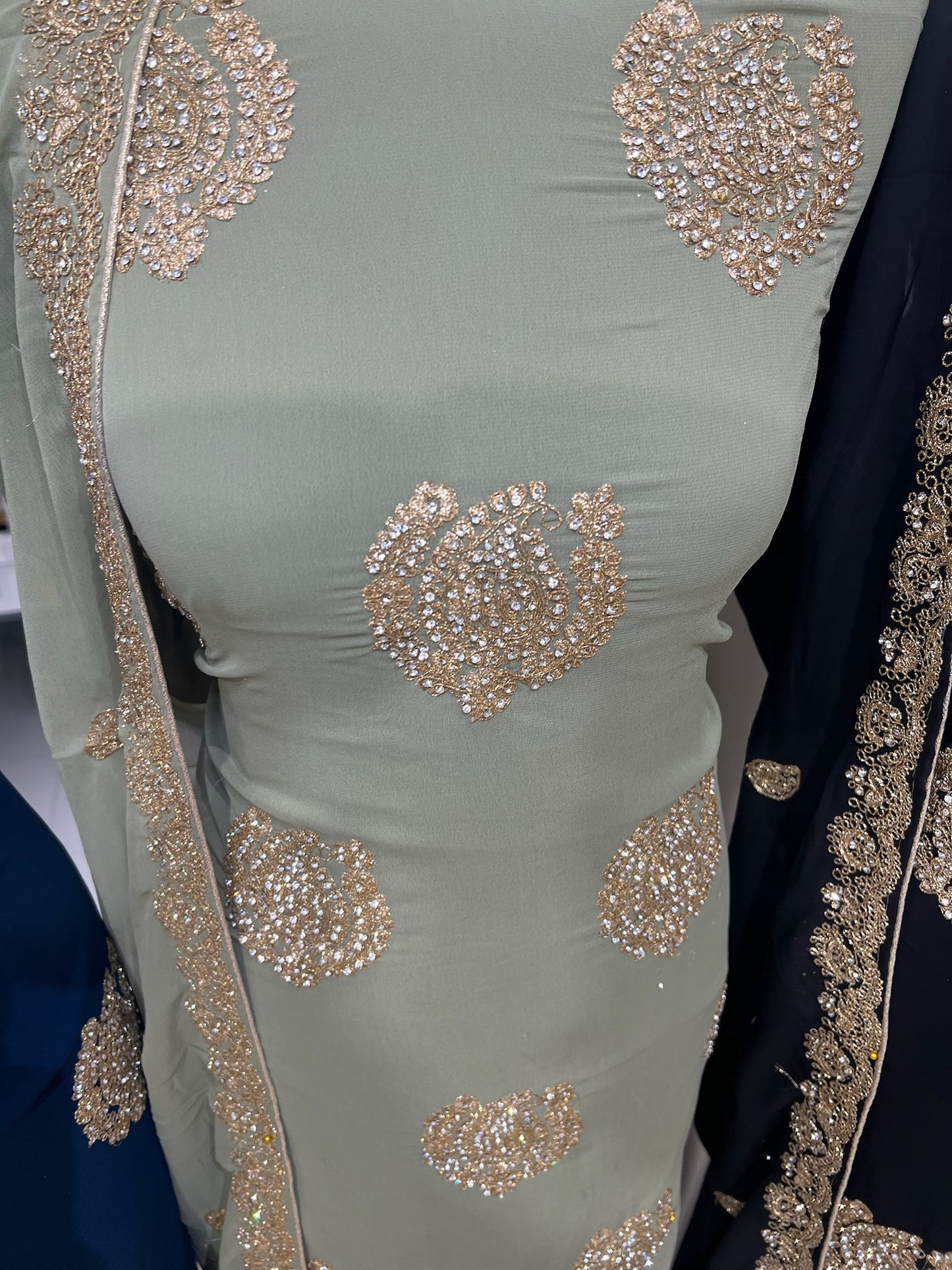 Fancy Embroidered Georgette