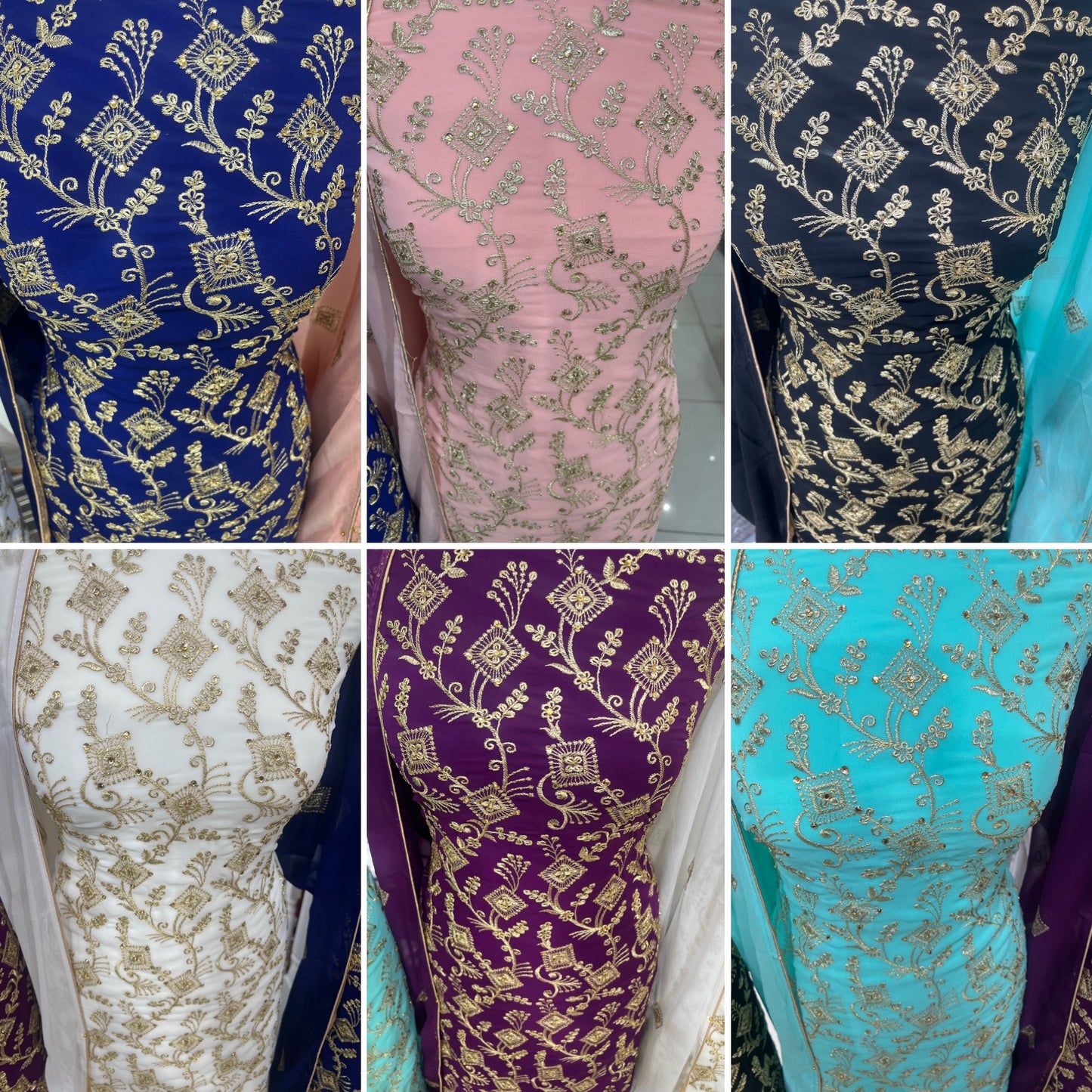 Embroidered Georgette