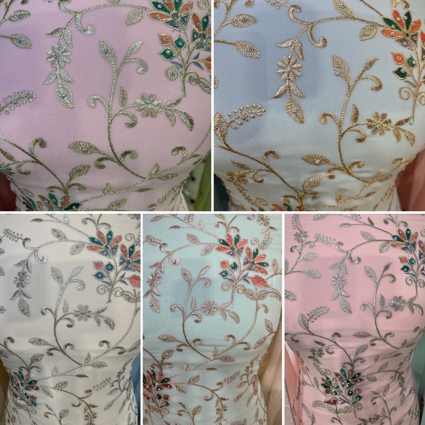 Embroidered Georgette