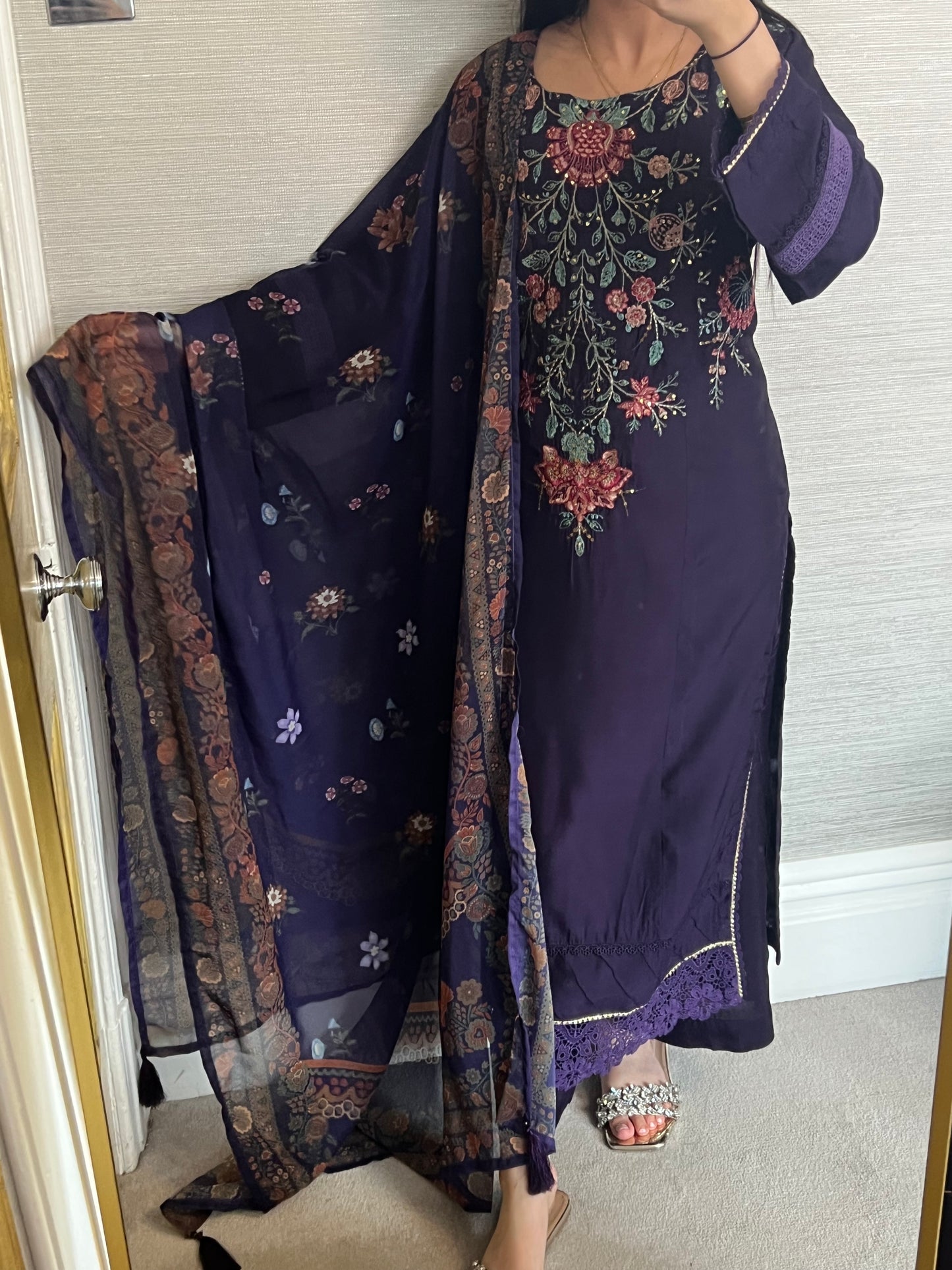 Maria B Inspired Thread Embroidered Luxury Viscose Suit
