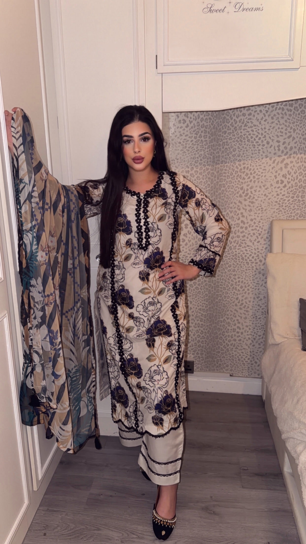 Digital Print Lawn with Embroidery Readymade Suit