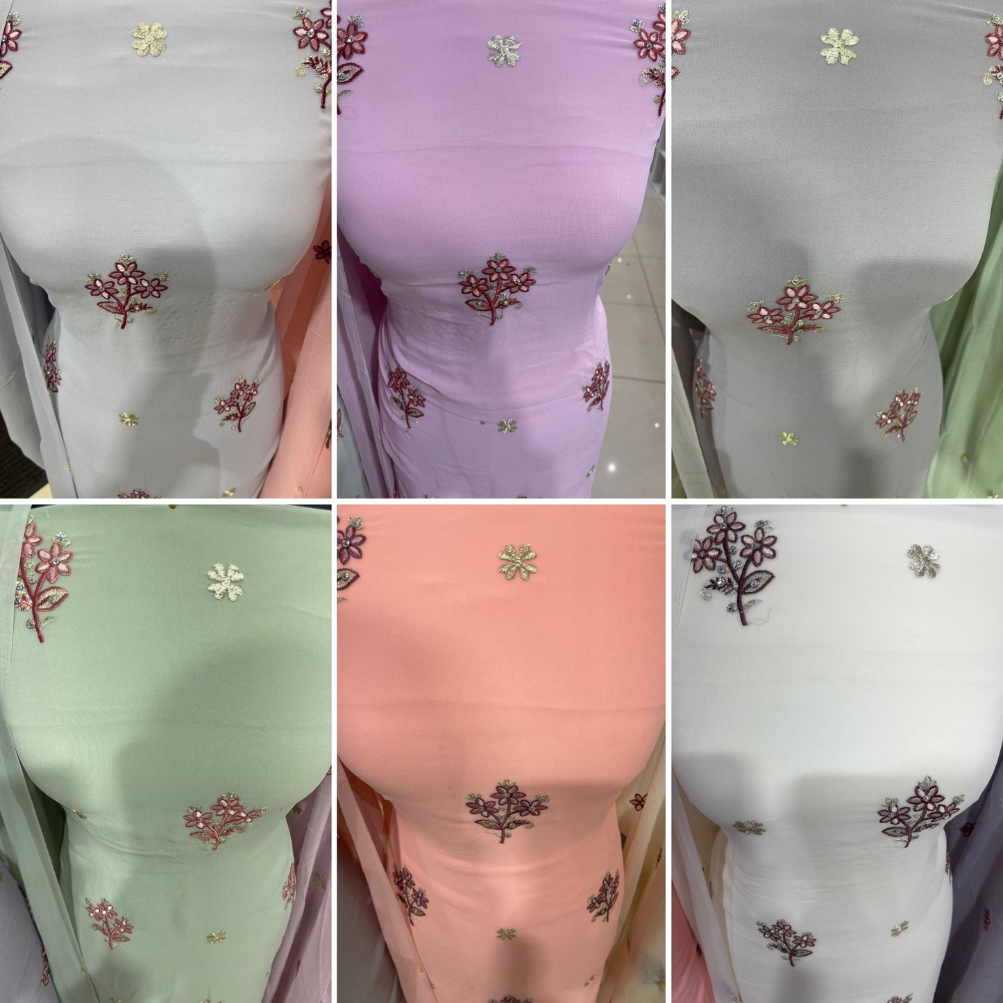 Embroidered Georgette