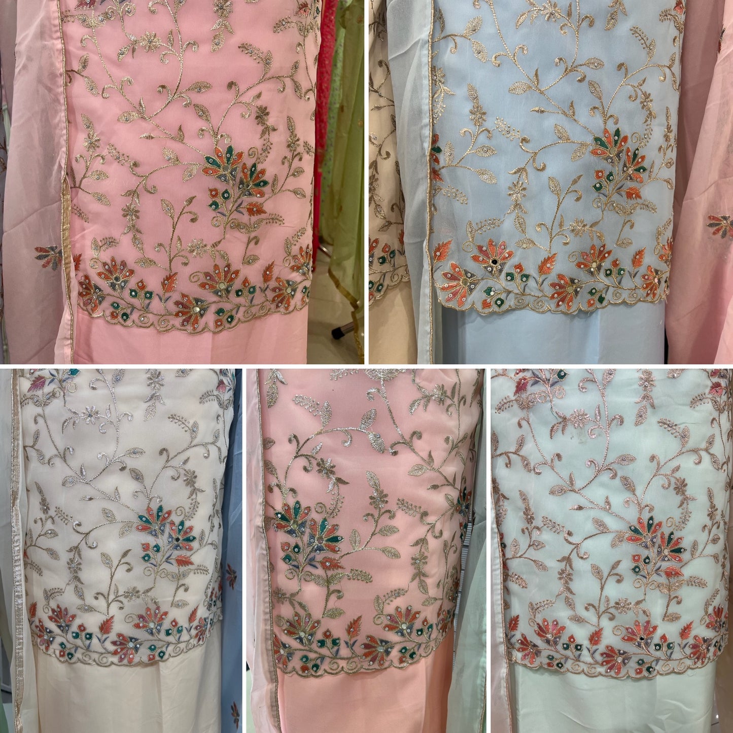 Embroidered Georgette