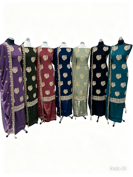 Fancy Embroidered Georgette