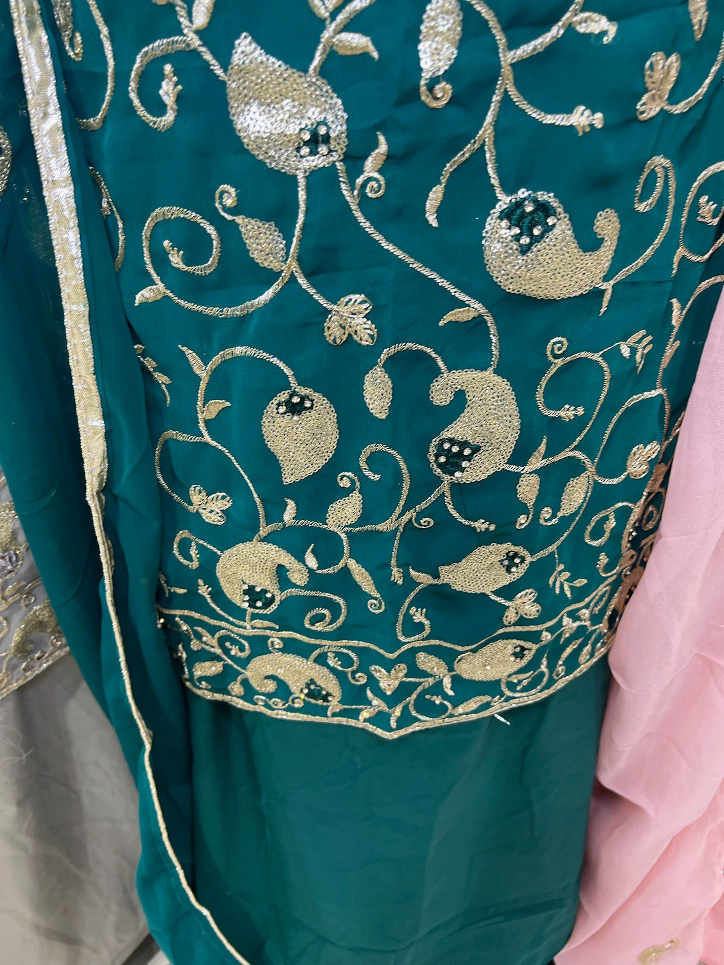 Embroidered Raw Silk