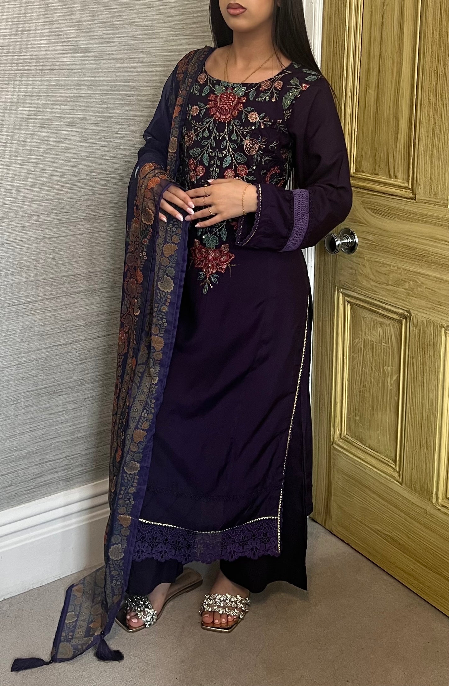 Maria B Inspired Thread Embroidered Luxury Viscose Suit