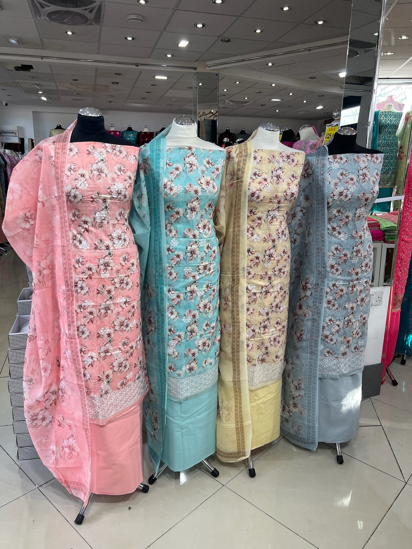 Exquisite Lawn Cotton Embroidered Floral Print