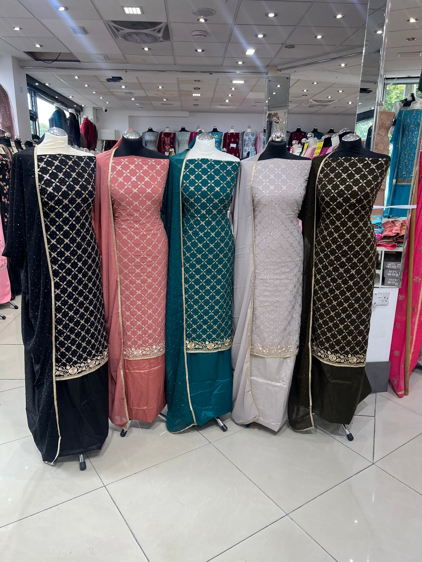 Embroidered Georgette Suit