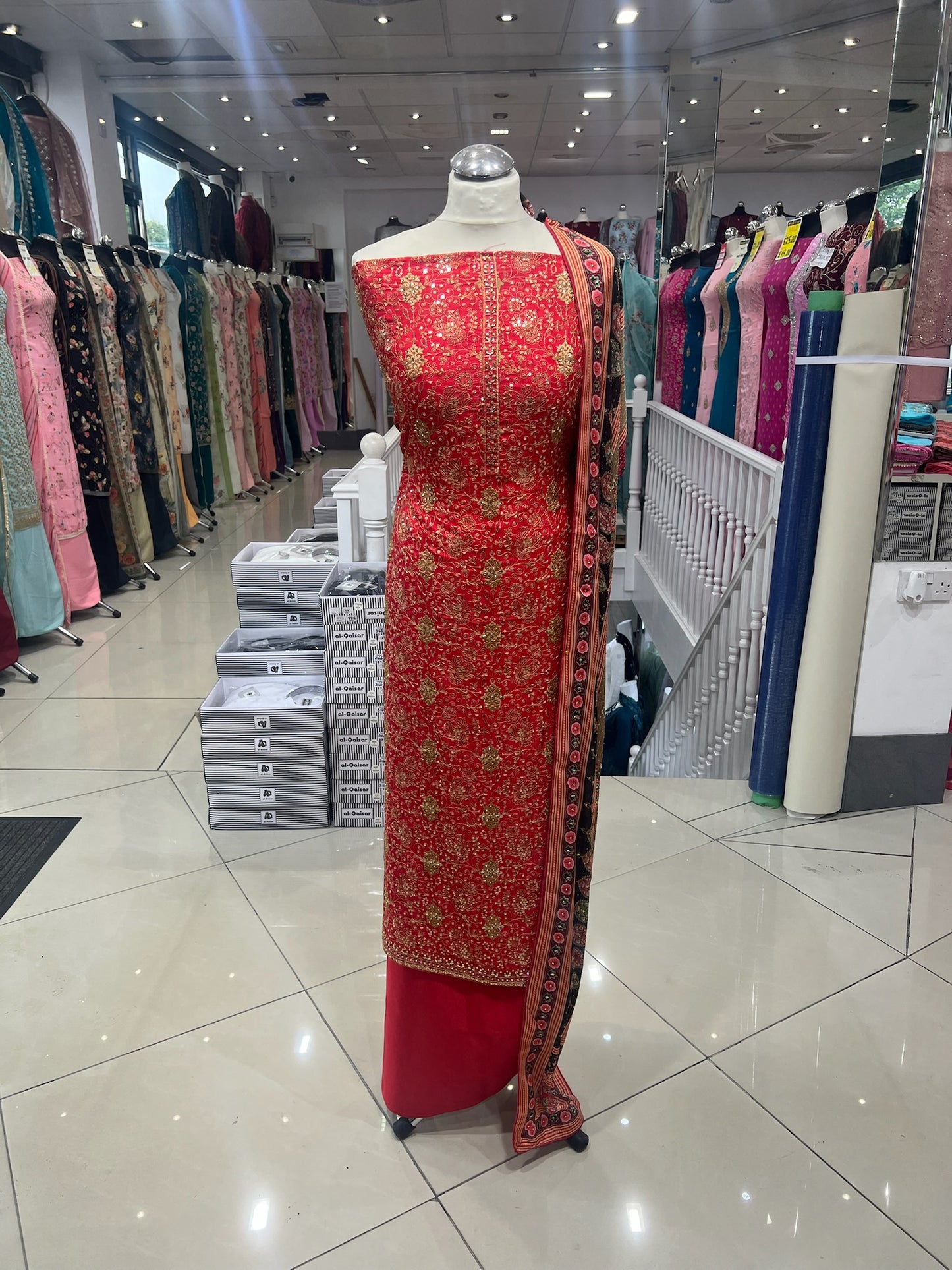 Embellished Dupion Silk