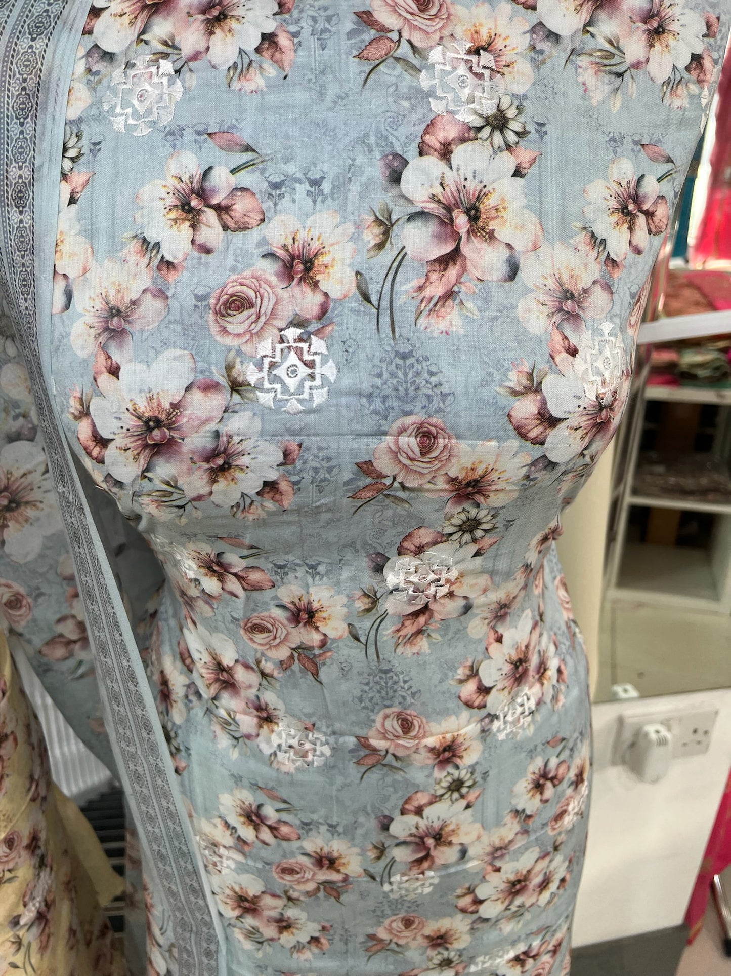 Exquisite Lawn Cotton Embroidered Floral Print