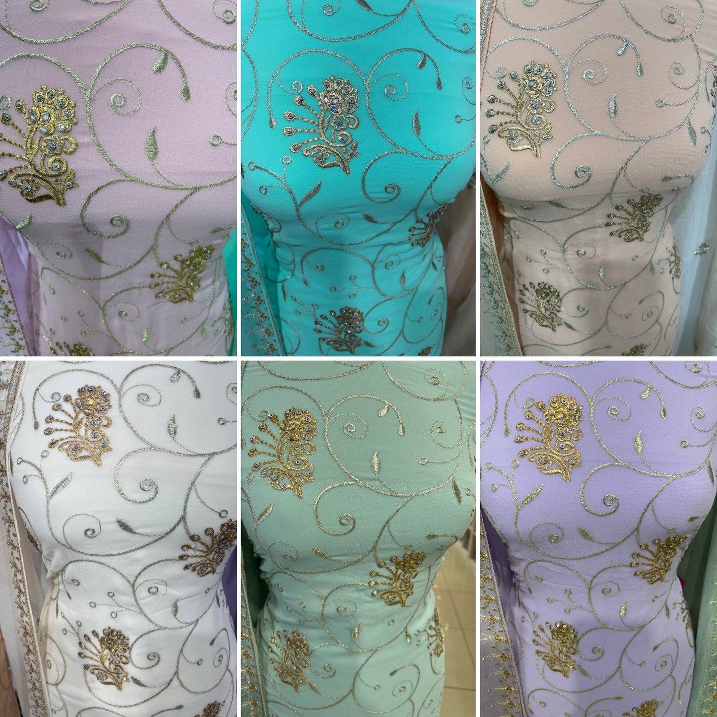 Embroidered Georgette