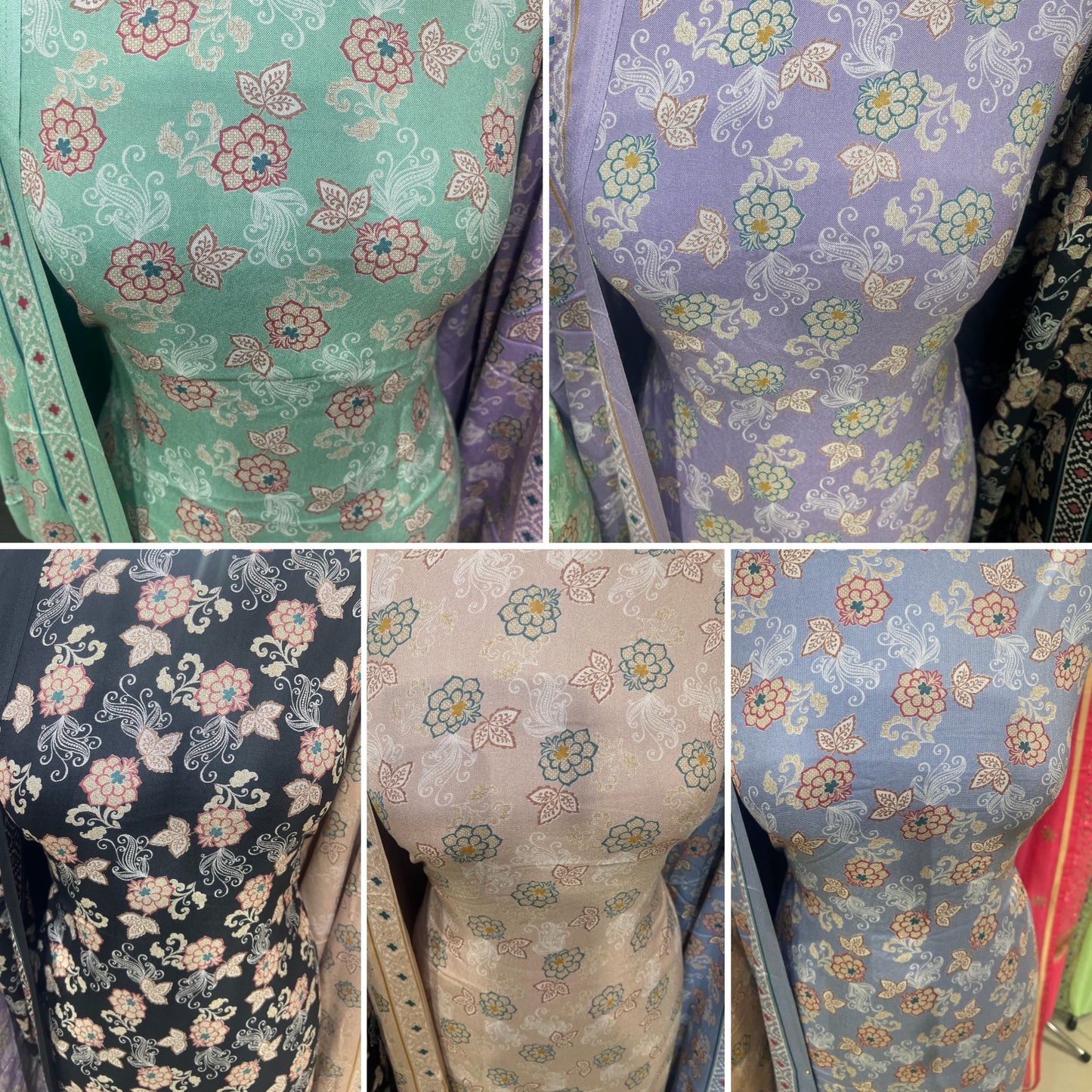 Digital Floral Print Alpine