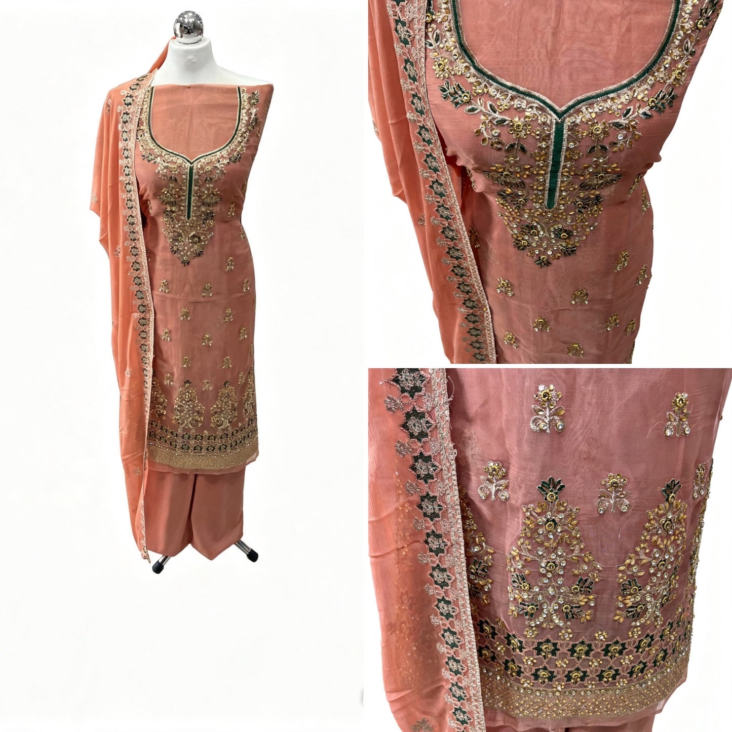 Embroidered Embellished Fancy Chiffon Organza