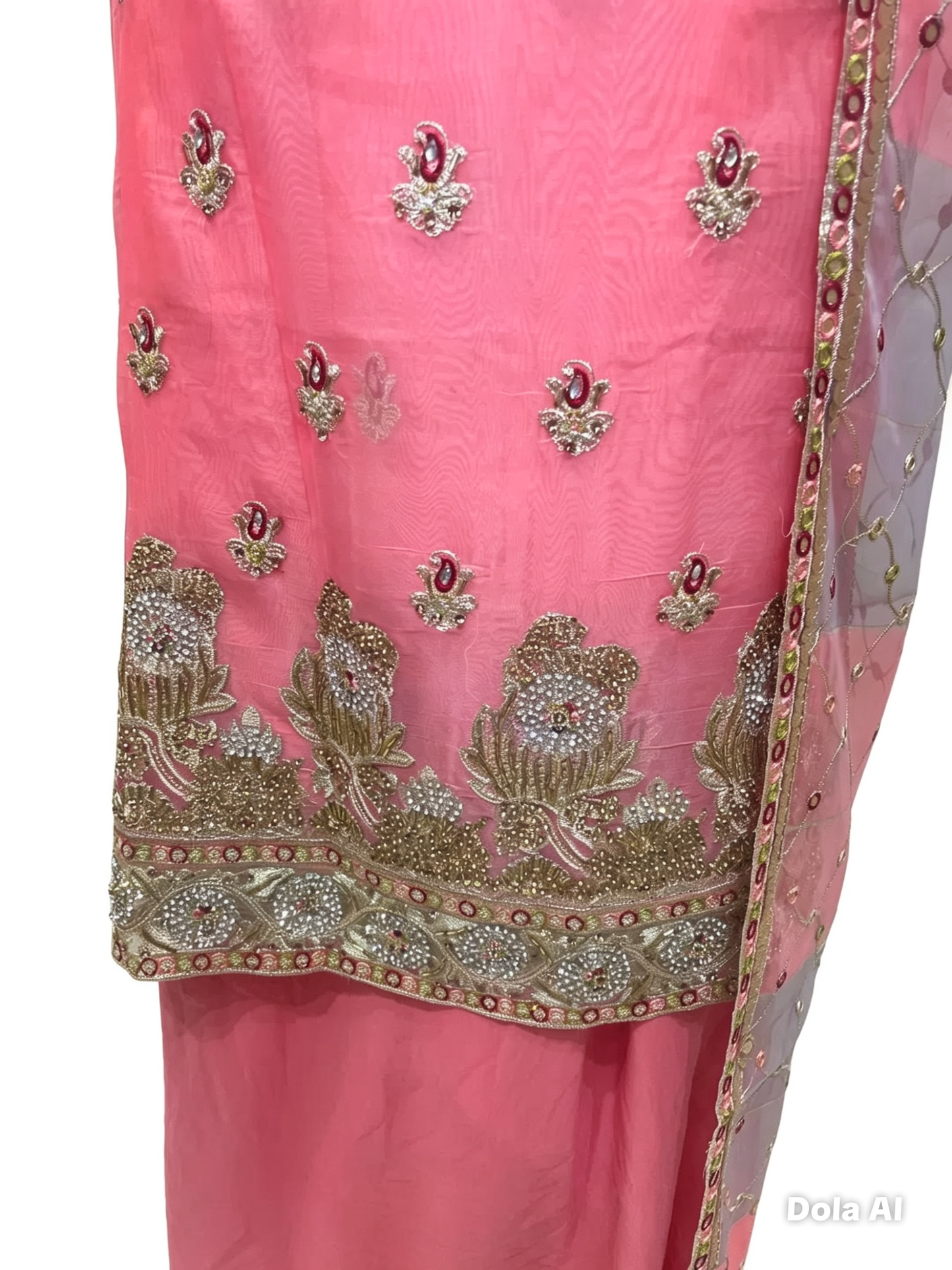 Embroidered & Embellished chiffon Organza
