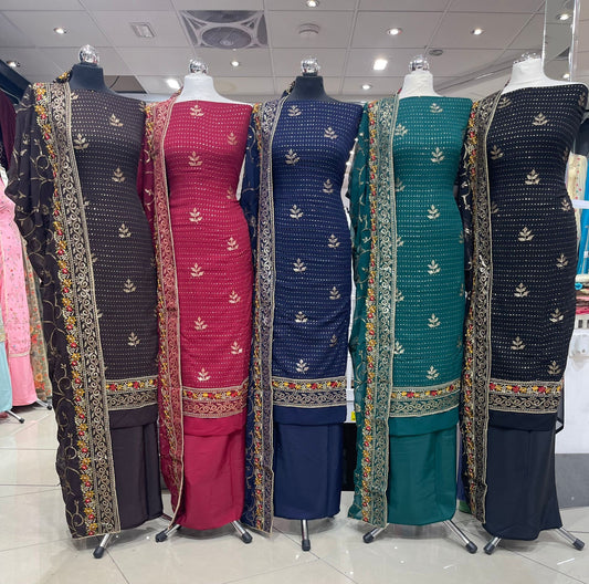 Embroidered Georgette