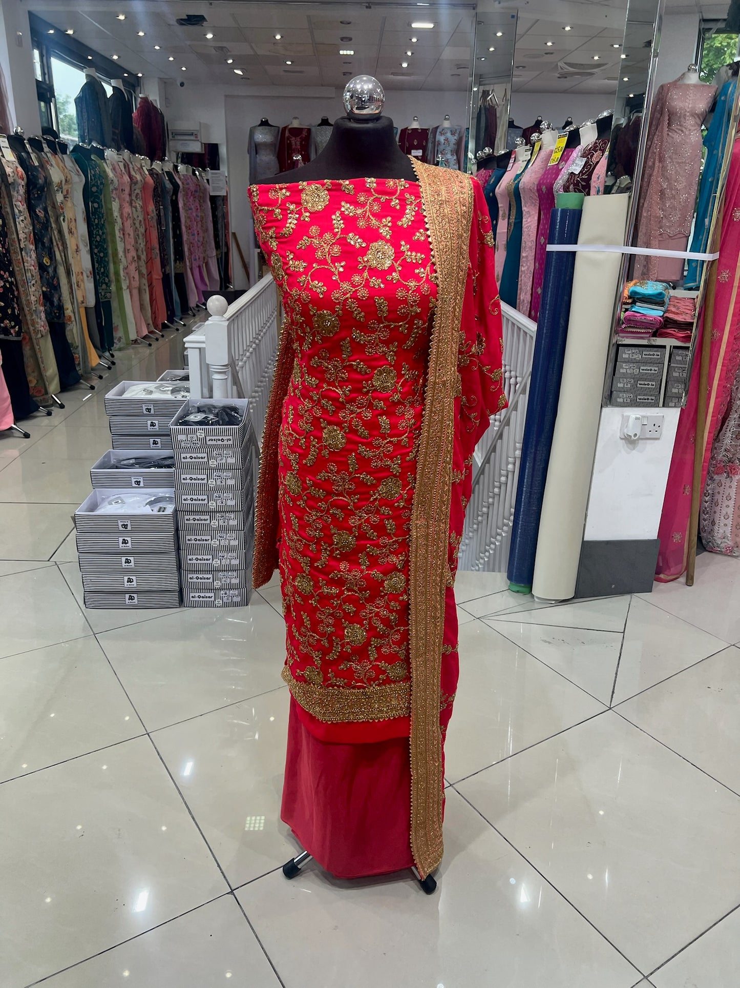 Embellished Dupion Silk