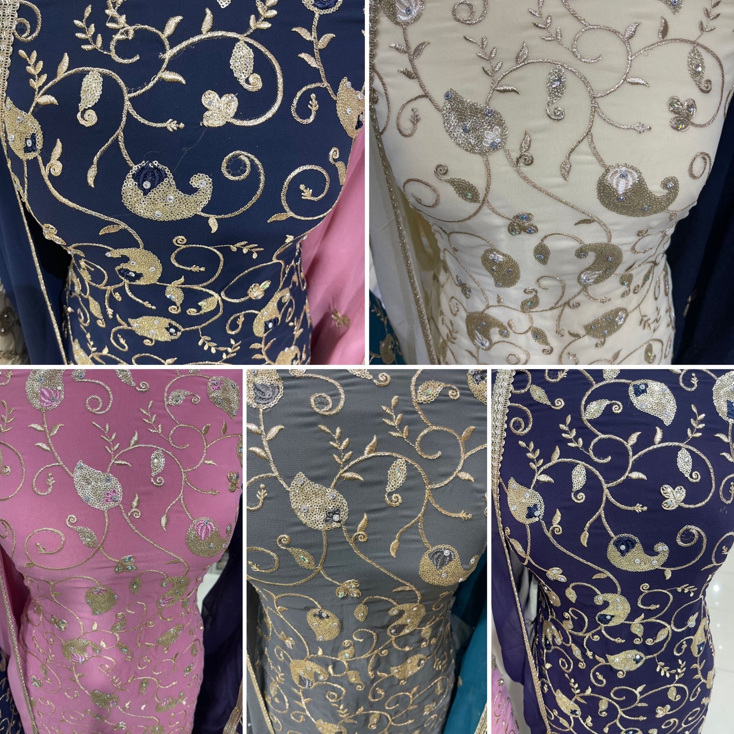 Embroidered Georgette