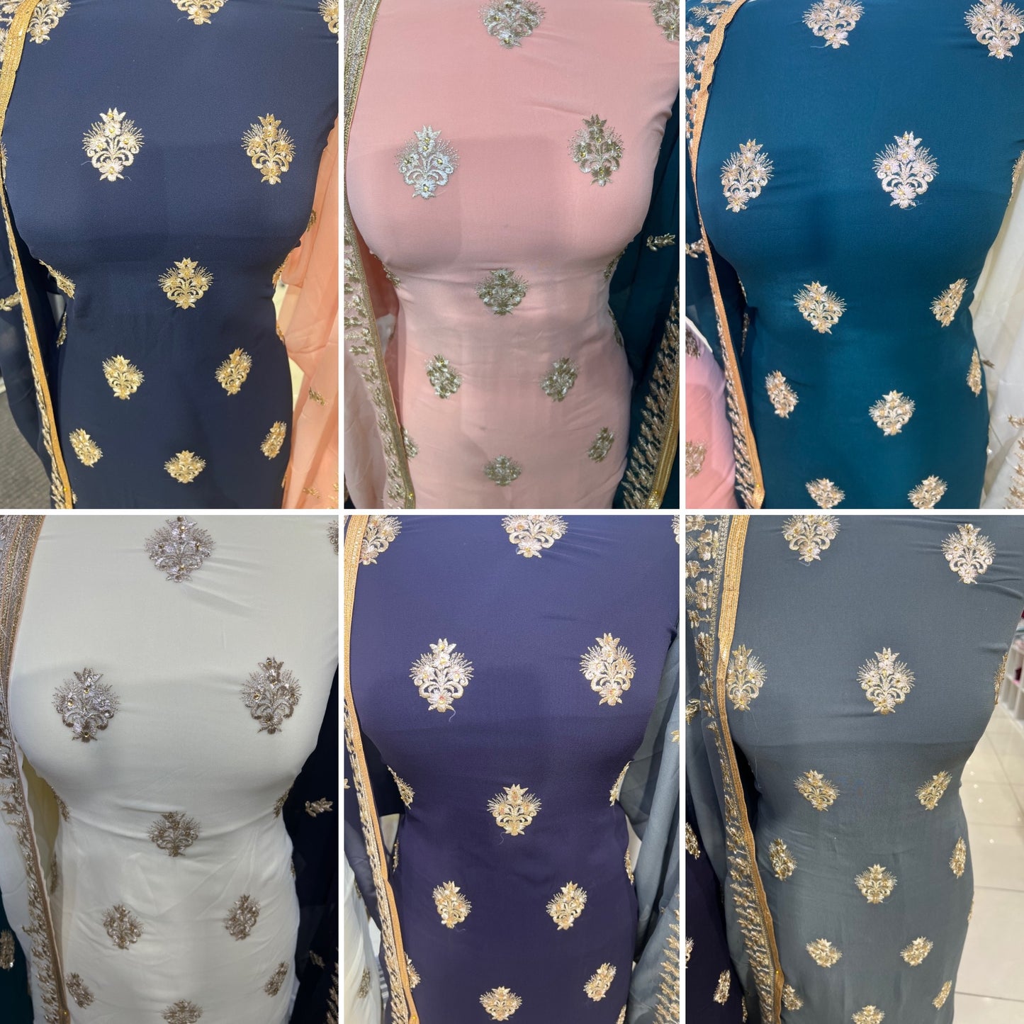 Embroidered Georgette