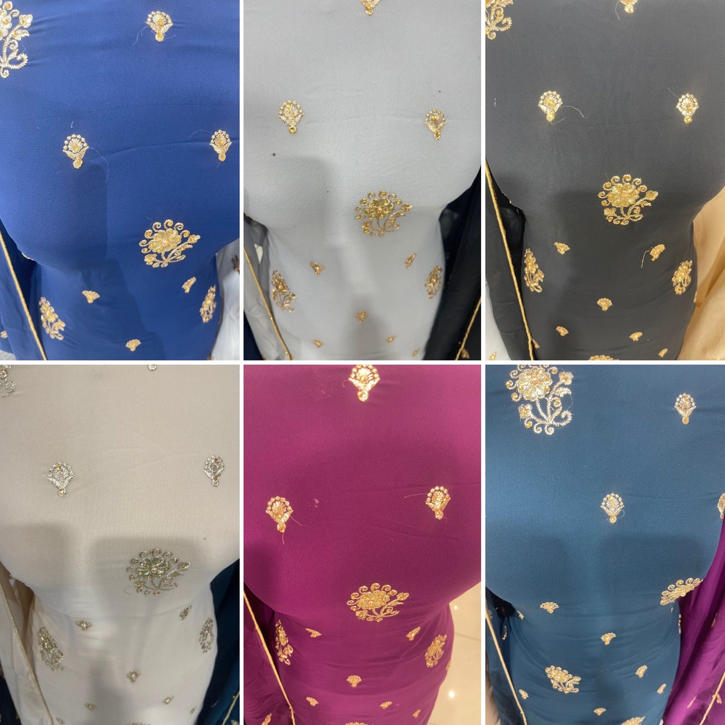 EMBROIDERED GEORGETTES