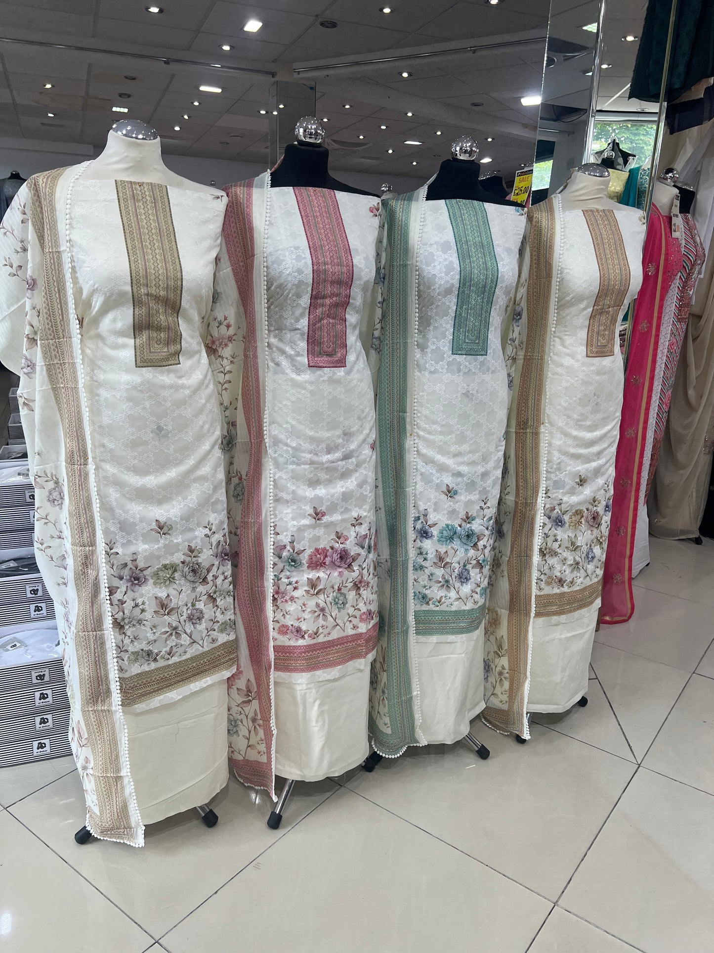 Digital Print & Embroidered Cotton
