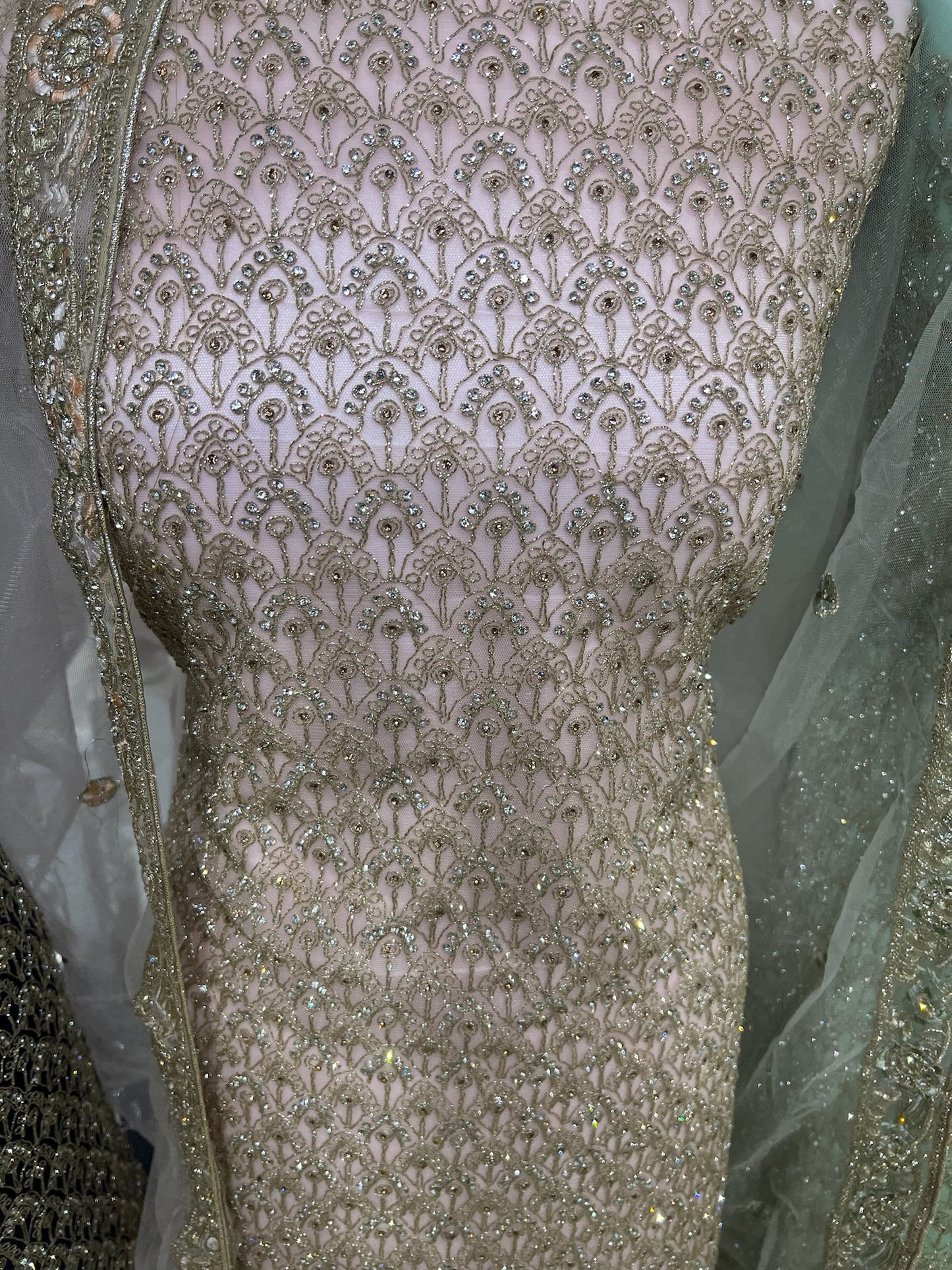 Fancy Net Embroidered & Embellished