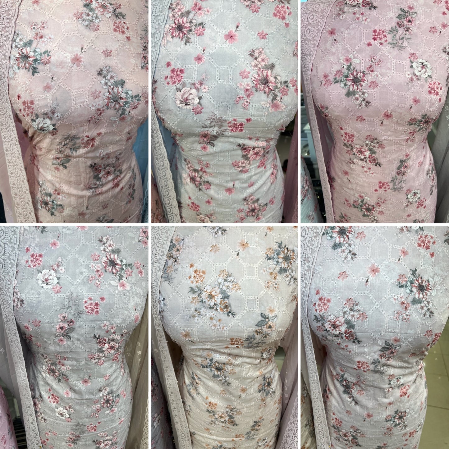Embroidered Digital Print Cotton