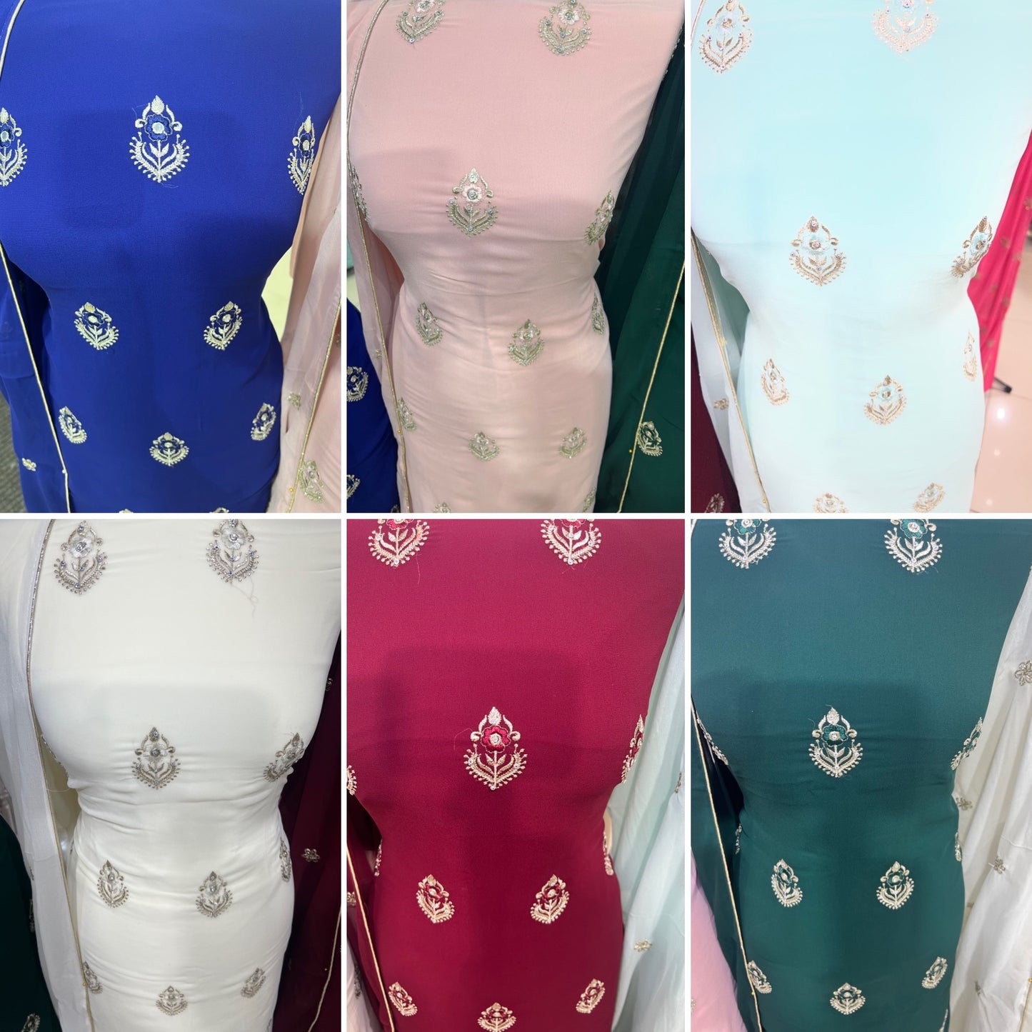 Embroidered Georgette