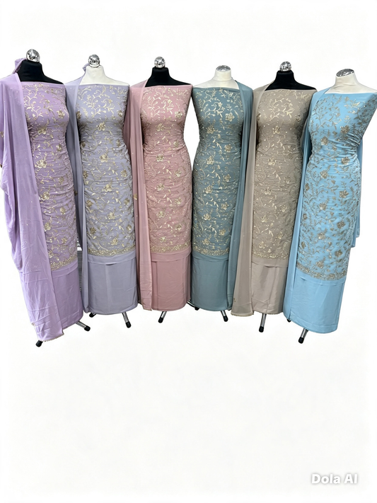 Premium Embroidered Georgette Suit Collection